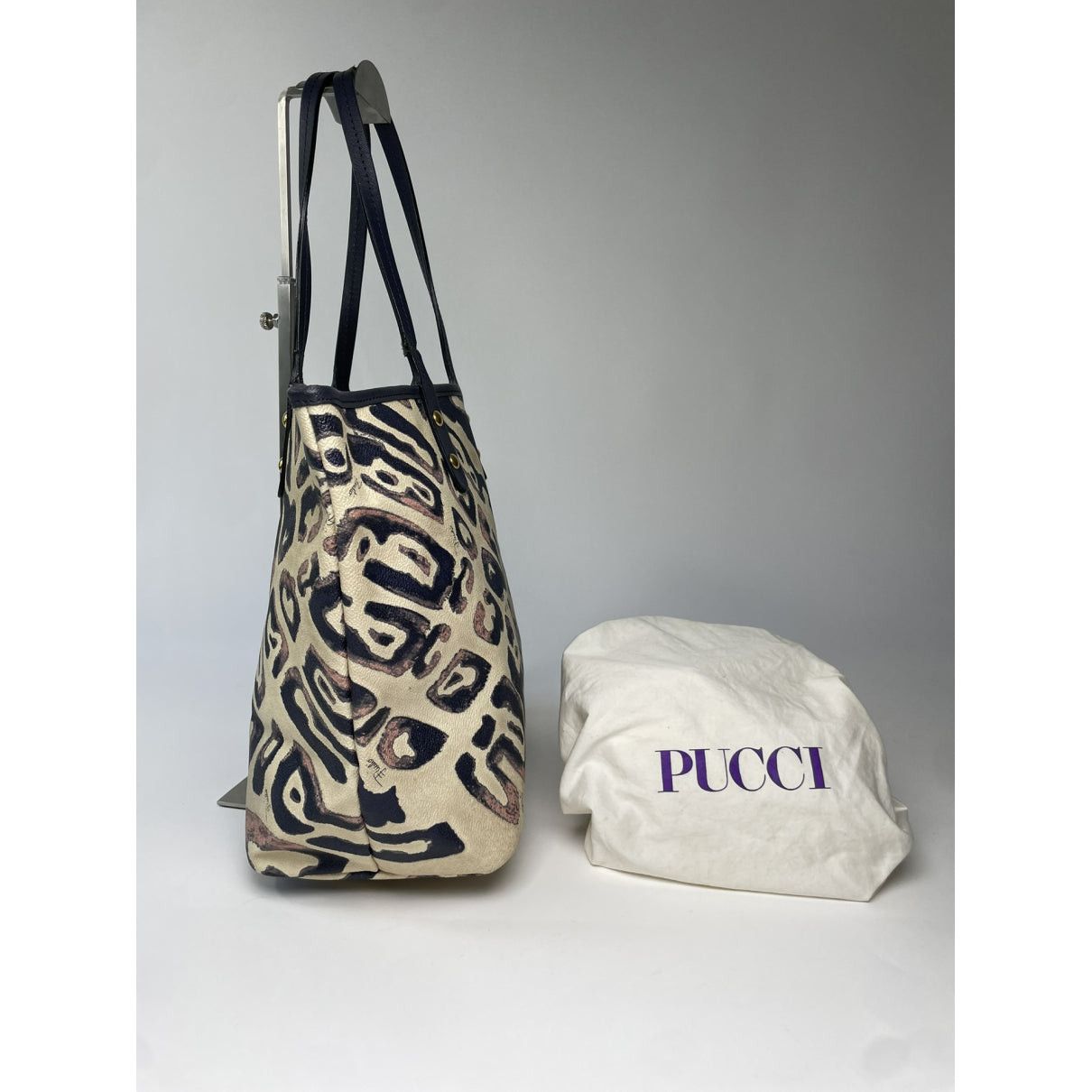 Emilio Pucci Black Leather Handbag Size ONE SIZE - 4 Thumbnail