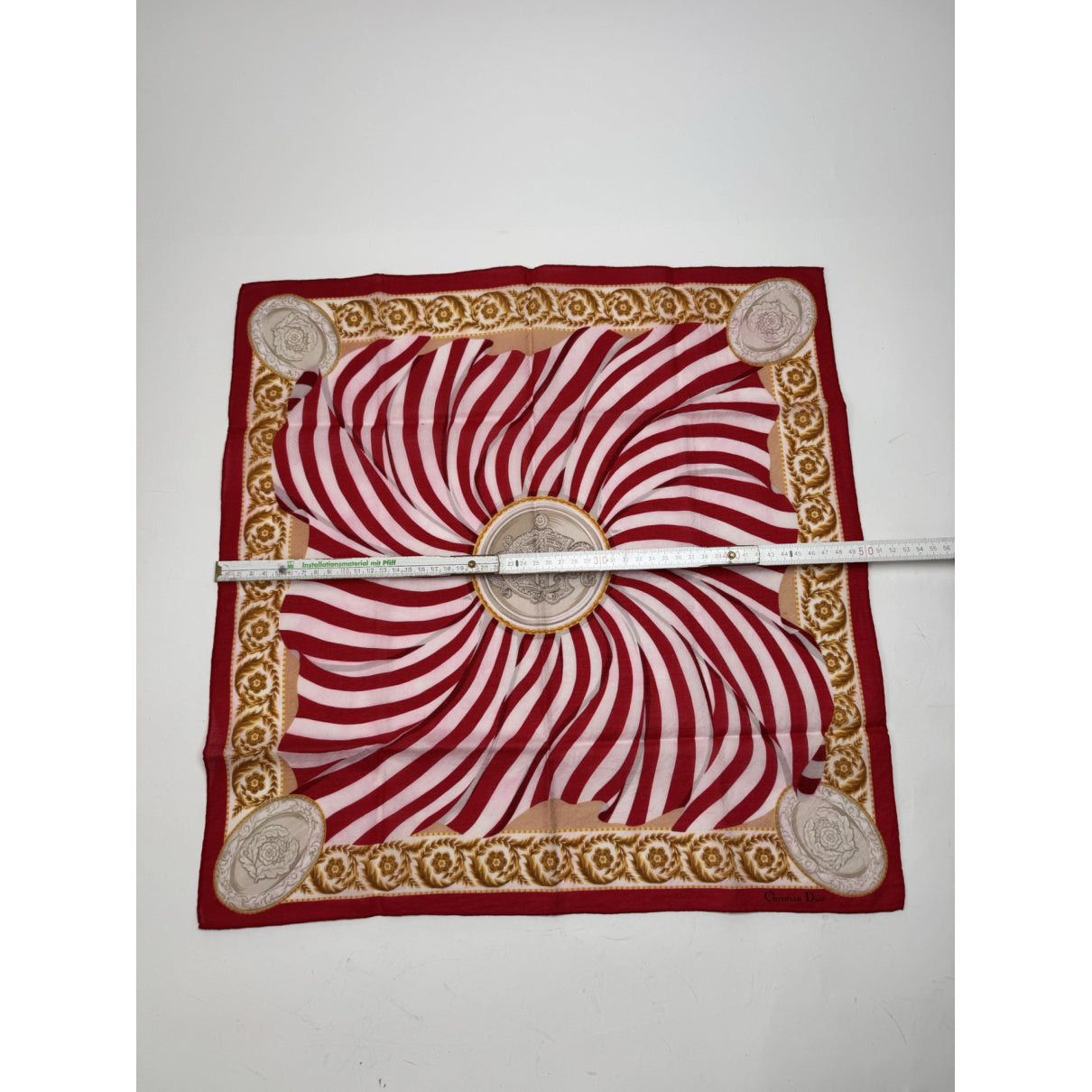 Dior Mitzah ABC Red Silk Scarf Size ONE SIZE - 5 Thumbnail