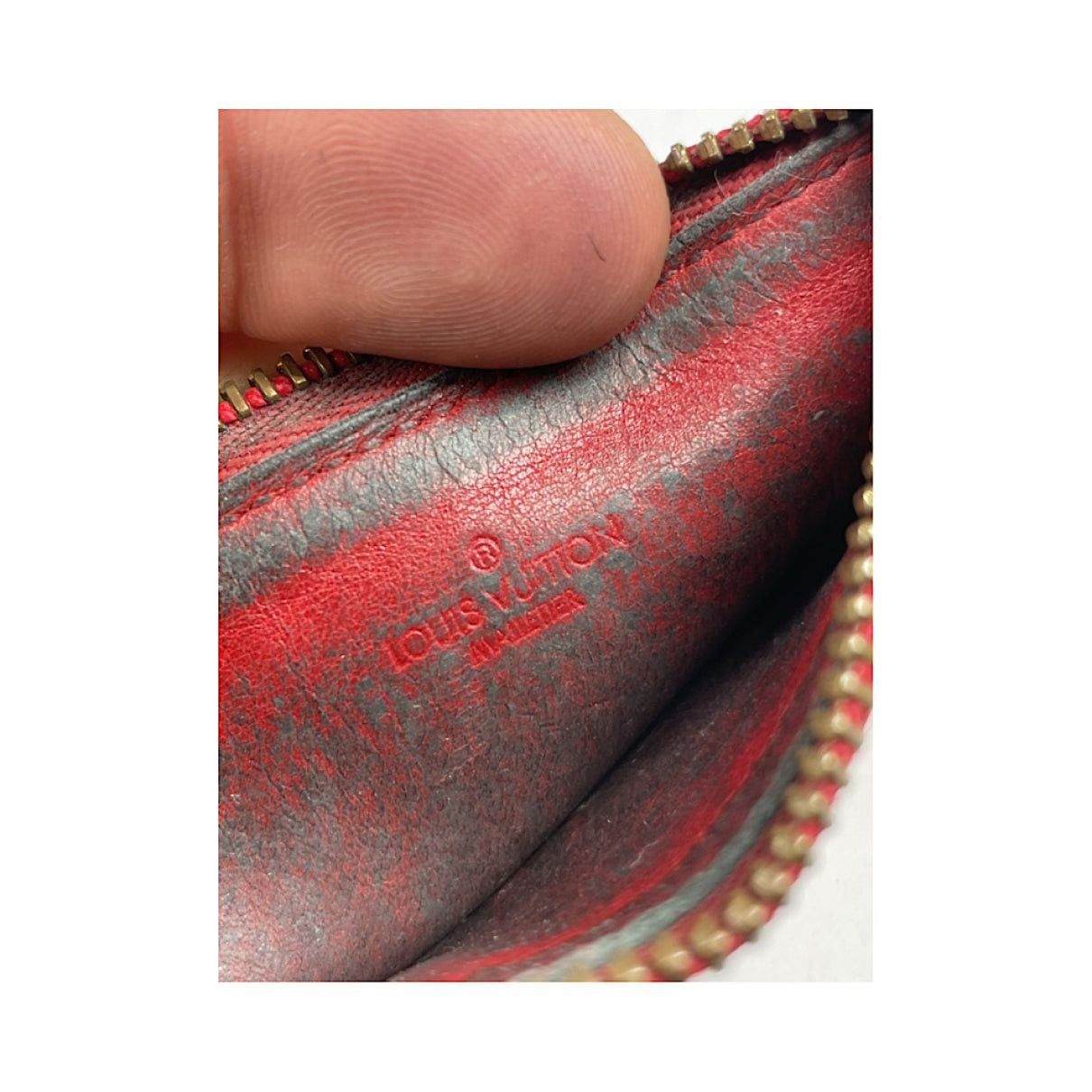 Louis Vuitton Red Leather Purse Size ONE SIZE - 5 Thumbnail
