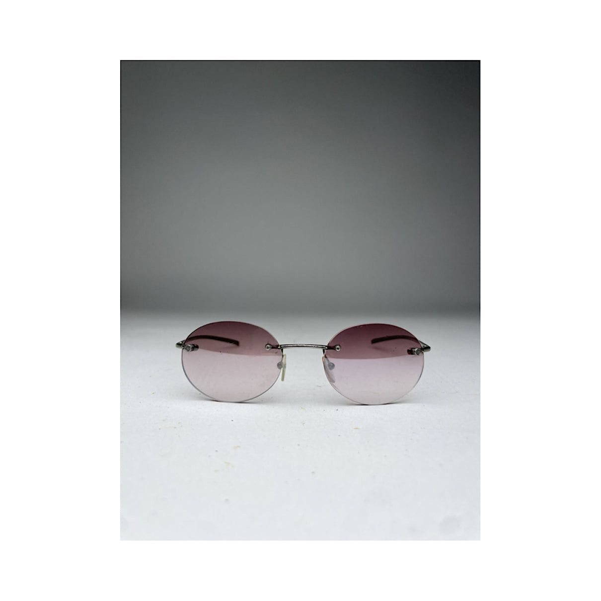 Gucci Purple Metal Sunglasses Size ONE SIZE - 3 Thumbnail