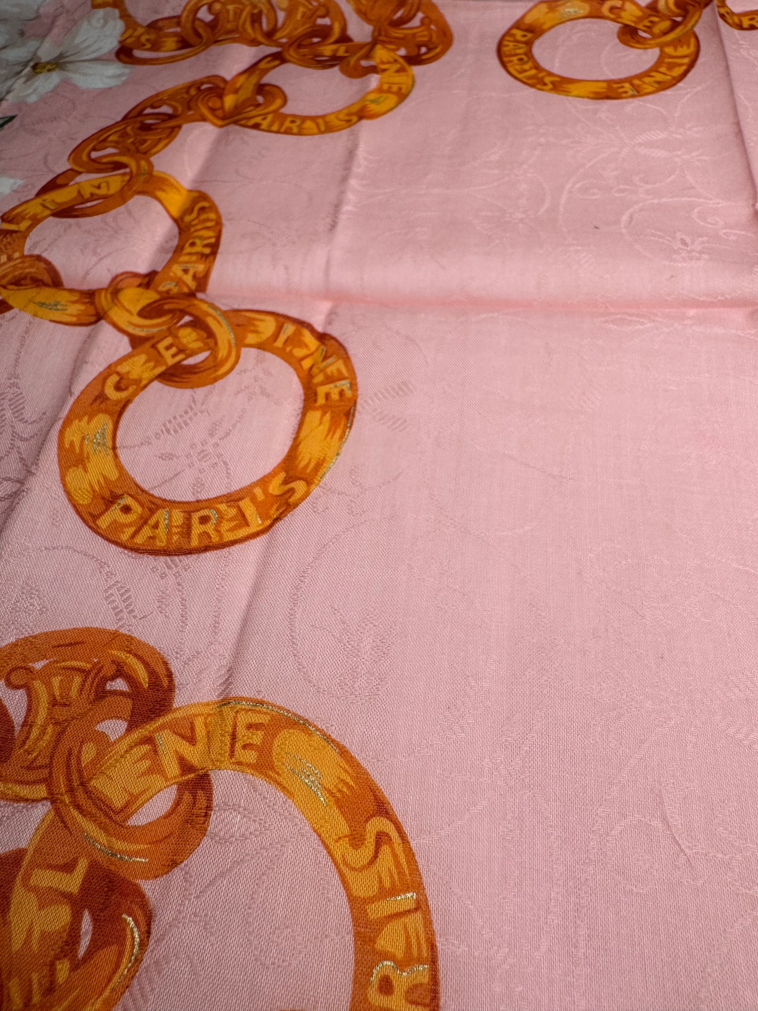 Celine Vintage Paris Silk/Canvas Scarf Size ONE SIZE - 4 Thumbnail