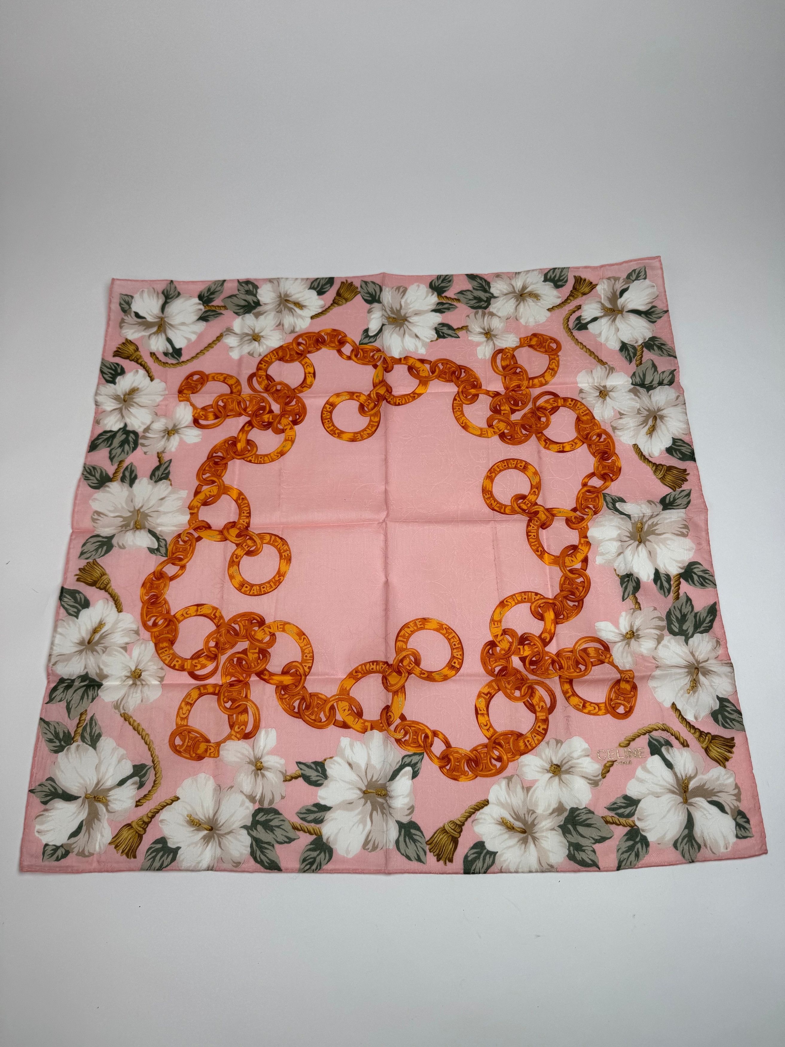 Celine Vintage Paris Silk/Canvas Scarf Size ONE SIZE - 9 Thumbnail