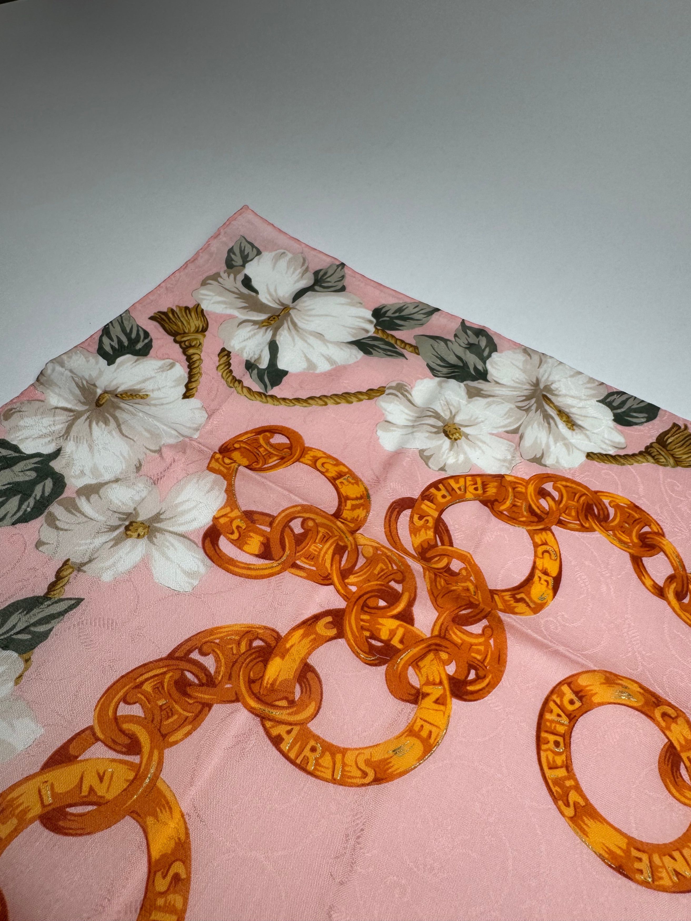 Celine Vintage Paris Silk/Canvas Scarf Size ONE SIZE - 5 Thumbnail