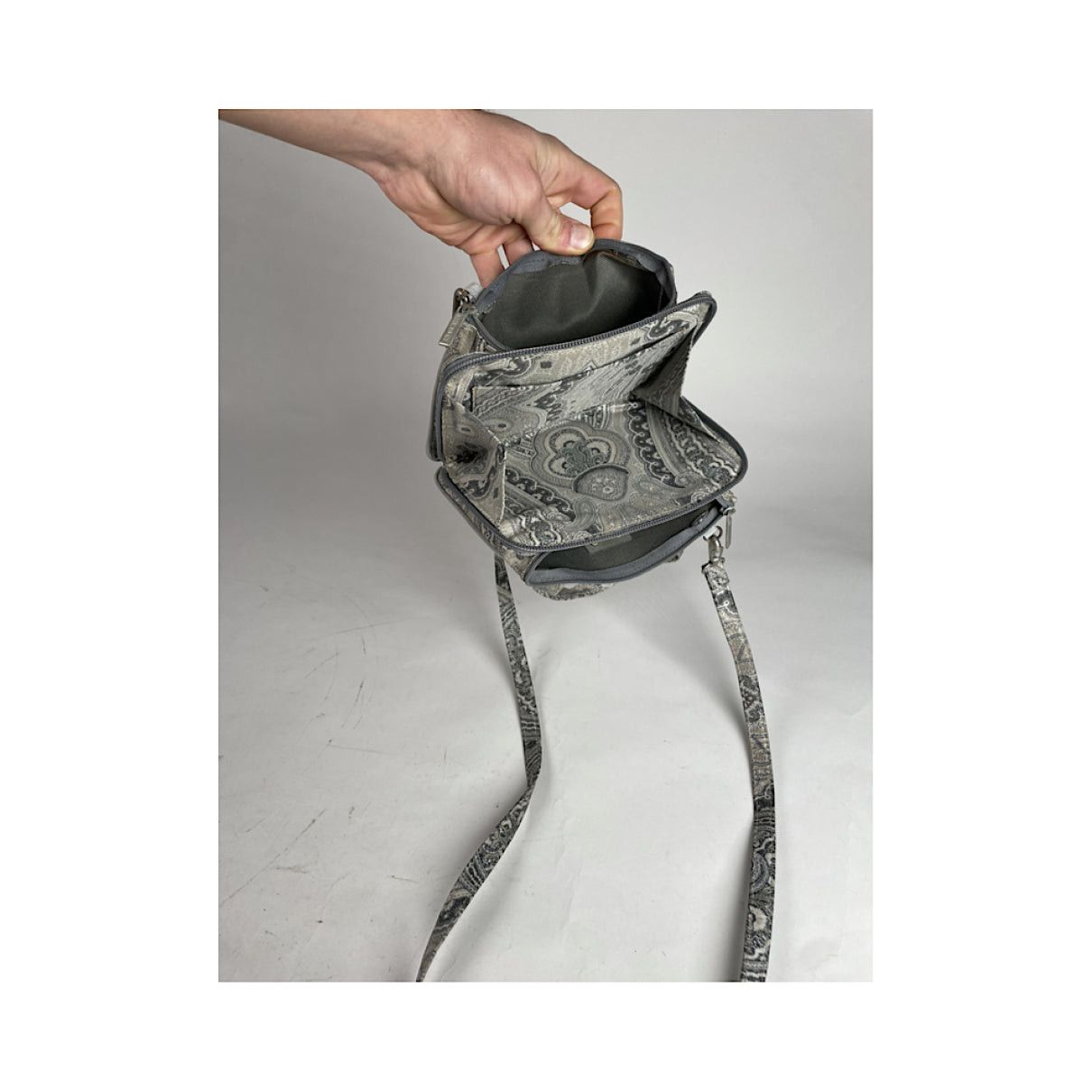 Etro Silver Polyester Handbag Size ONE SIZE - 3 Thumbnail