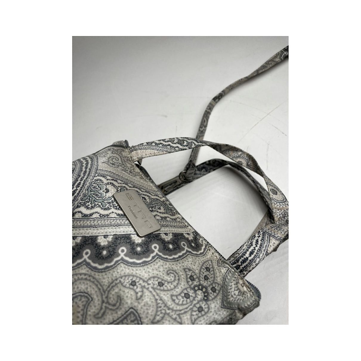 Etro Silver Polyester Handbag Size ONE SIZE - 5 Thumbnail