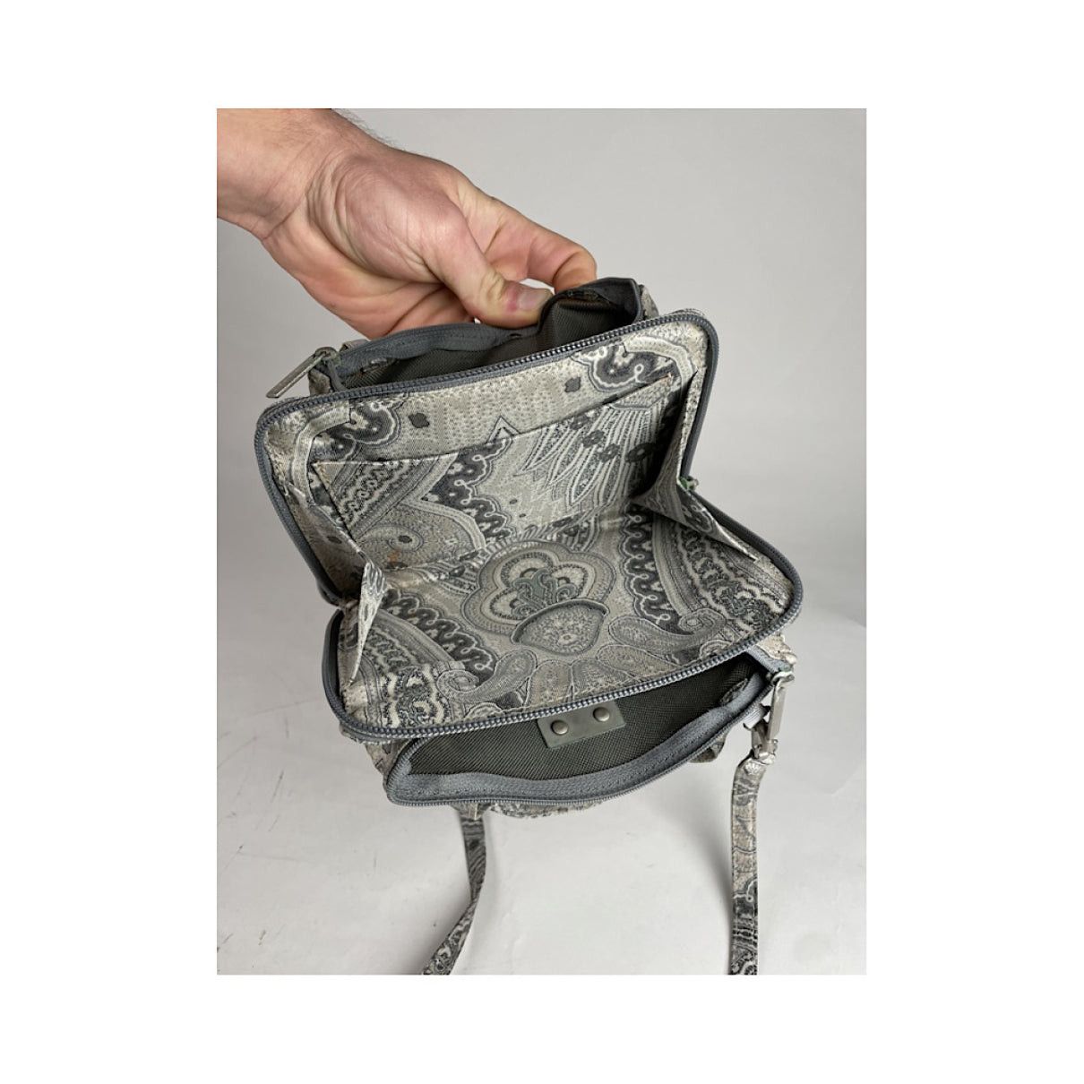Etro Silver Polyester Handbag Size ONE SIZE - 4 Thumbnail