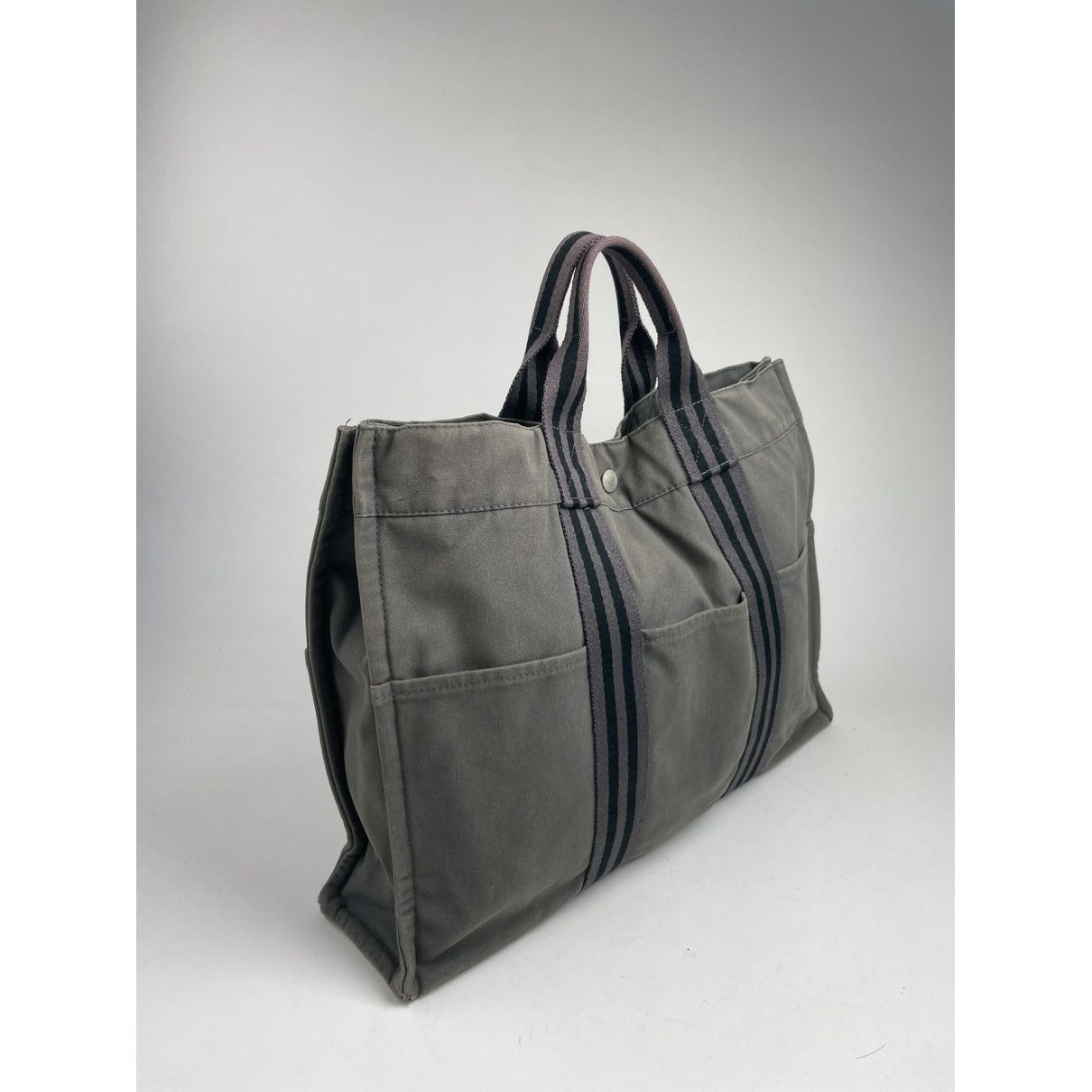 Other Hermès Grey Cotton Handbag Size ONE SIZE - 2 Thumbnail