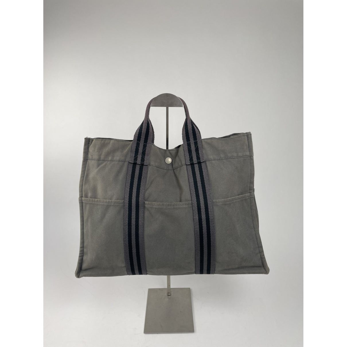 Other Hermès Grey Cotton Handbag Size ONE SIZE - 5 Thumbnail