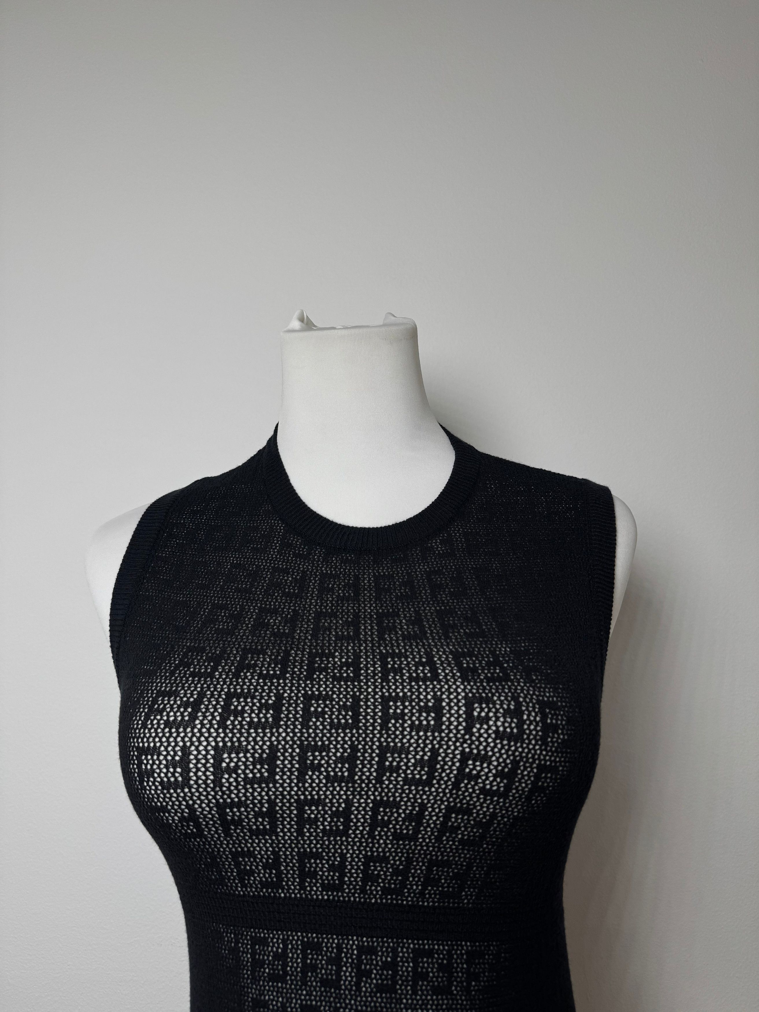 Fendi Vintage Monogram wool Dress Black 38/M Size M / US 6-8 / IT 42-44 - 11 Thumbnail