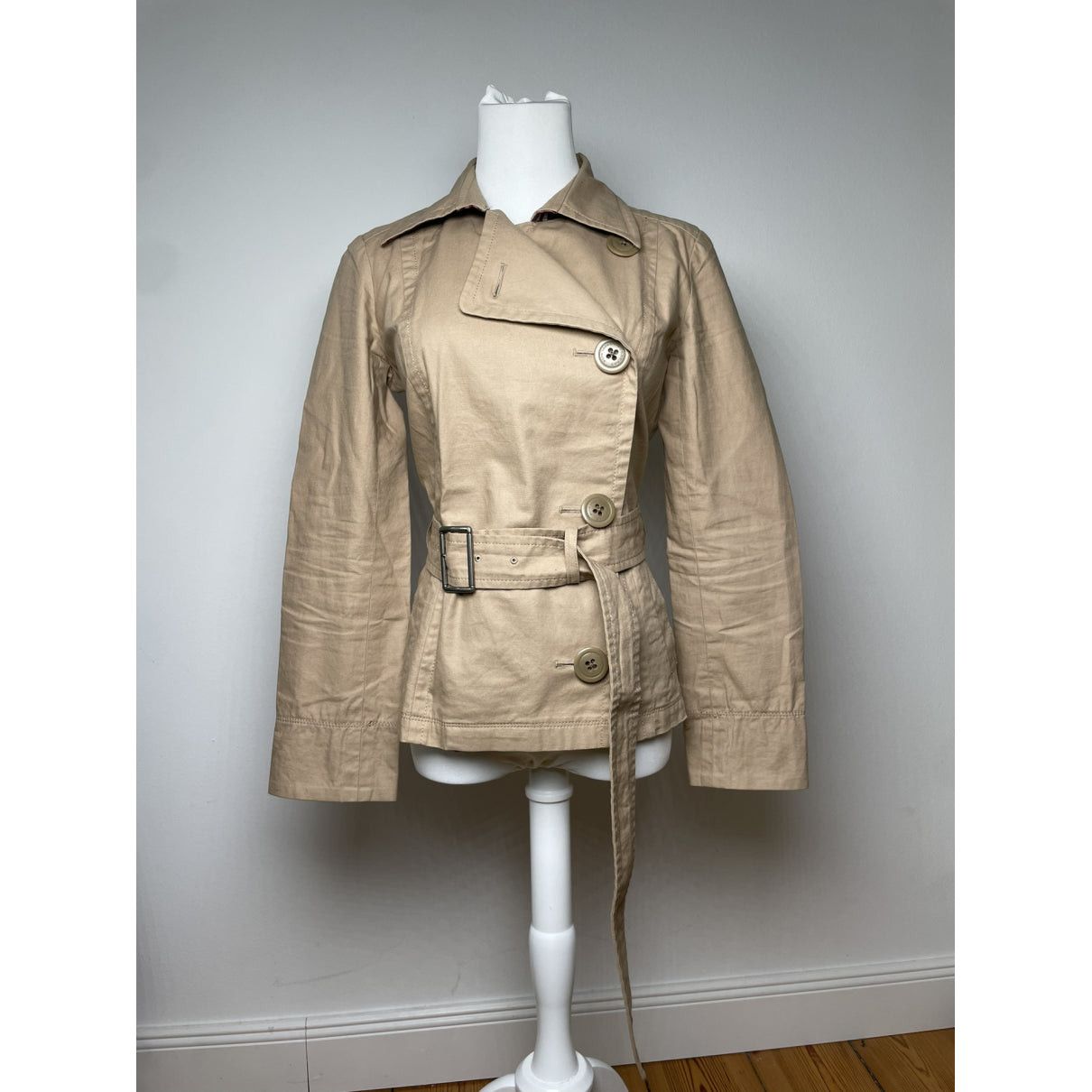 Burberry Kensington Beige Cotton Trench Coat Size M / US 6-8 / IT 42-44 - 2 Thumbnail