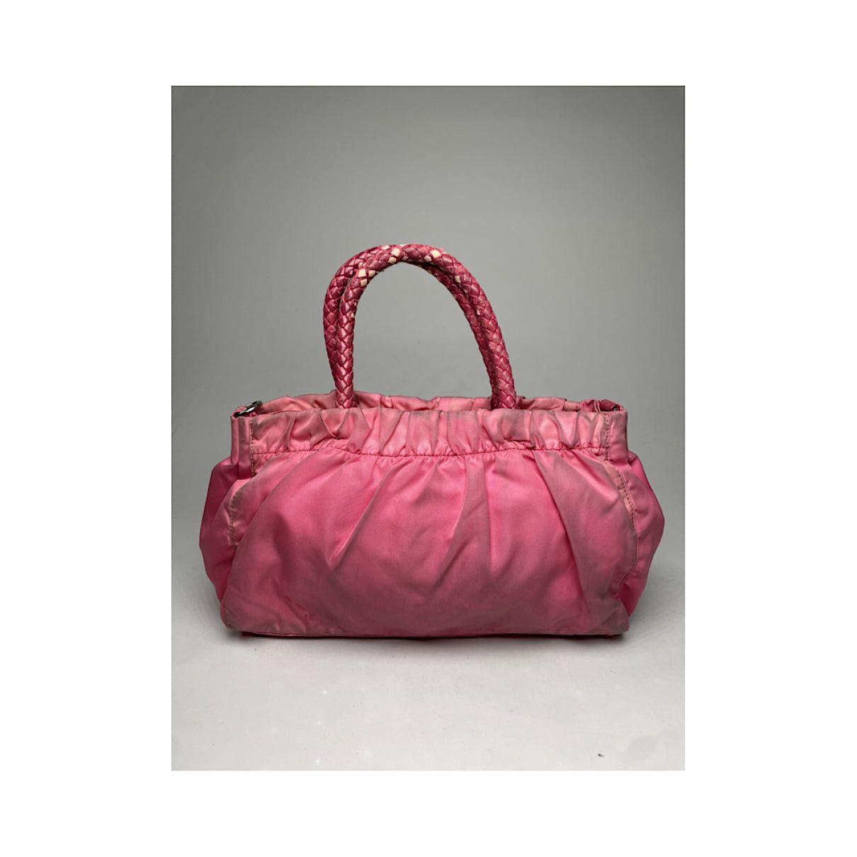 Prada Pink Polyester Handbag Size ONE SIZE - 2 Thumbnail
