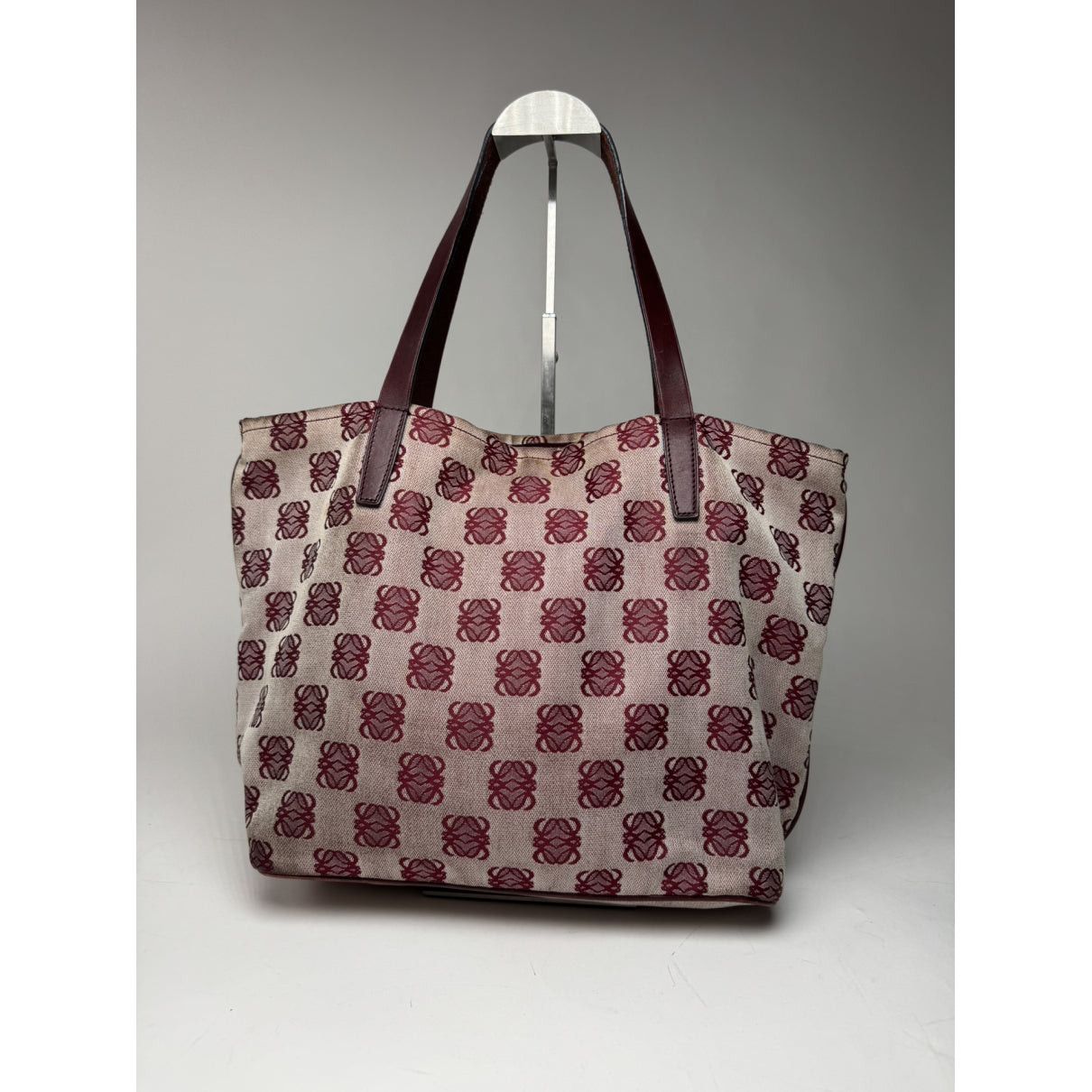 Loewe Paseo Purple Cotton Handbag Size ONE SIZE - 4 Thumbnail