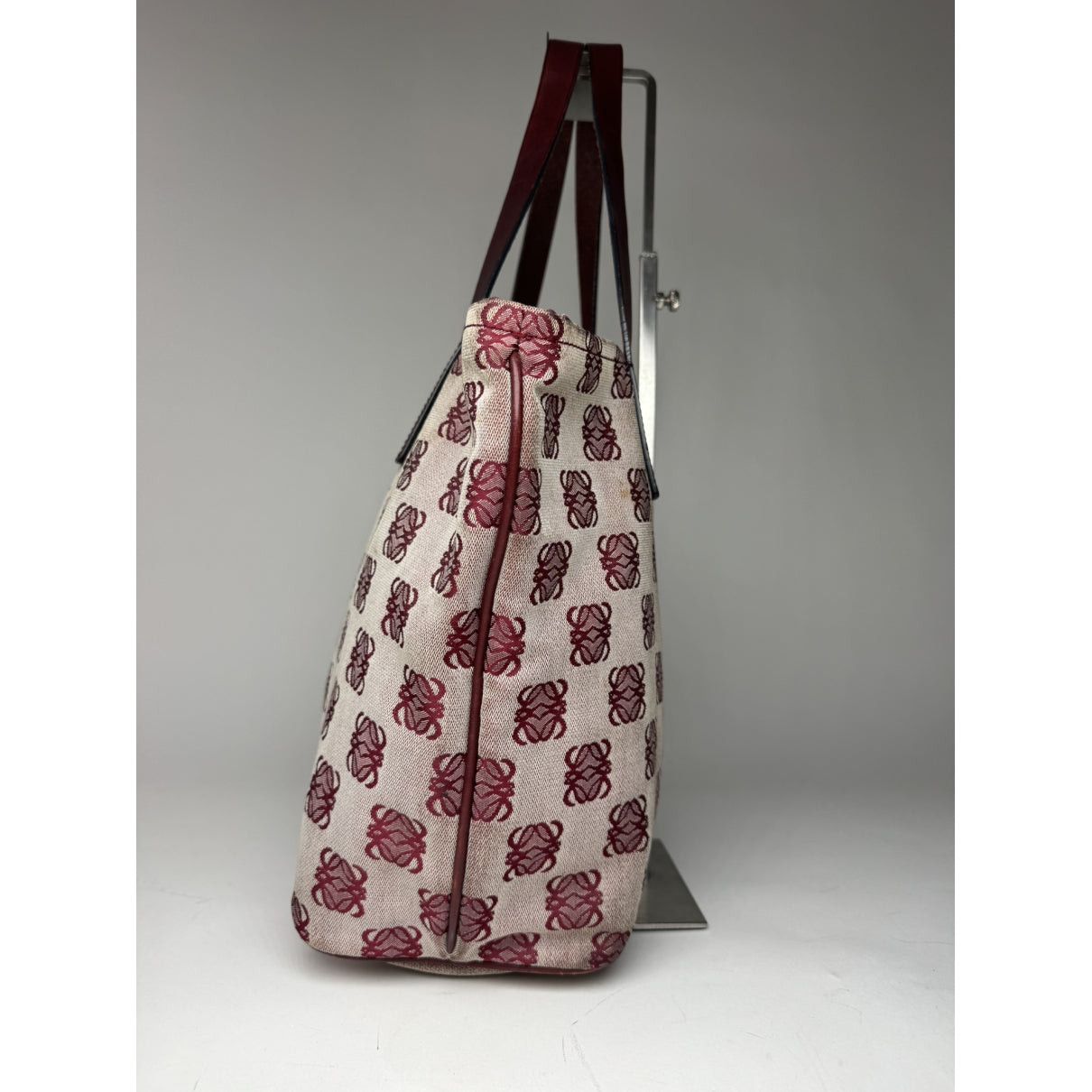 Loewe Paseo Purple Cotton Handbag Size ONE SIZE - 3 Thumbnail