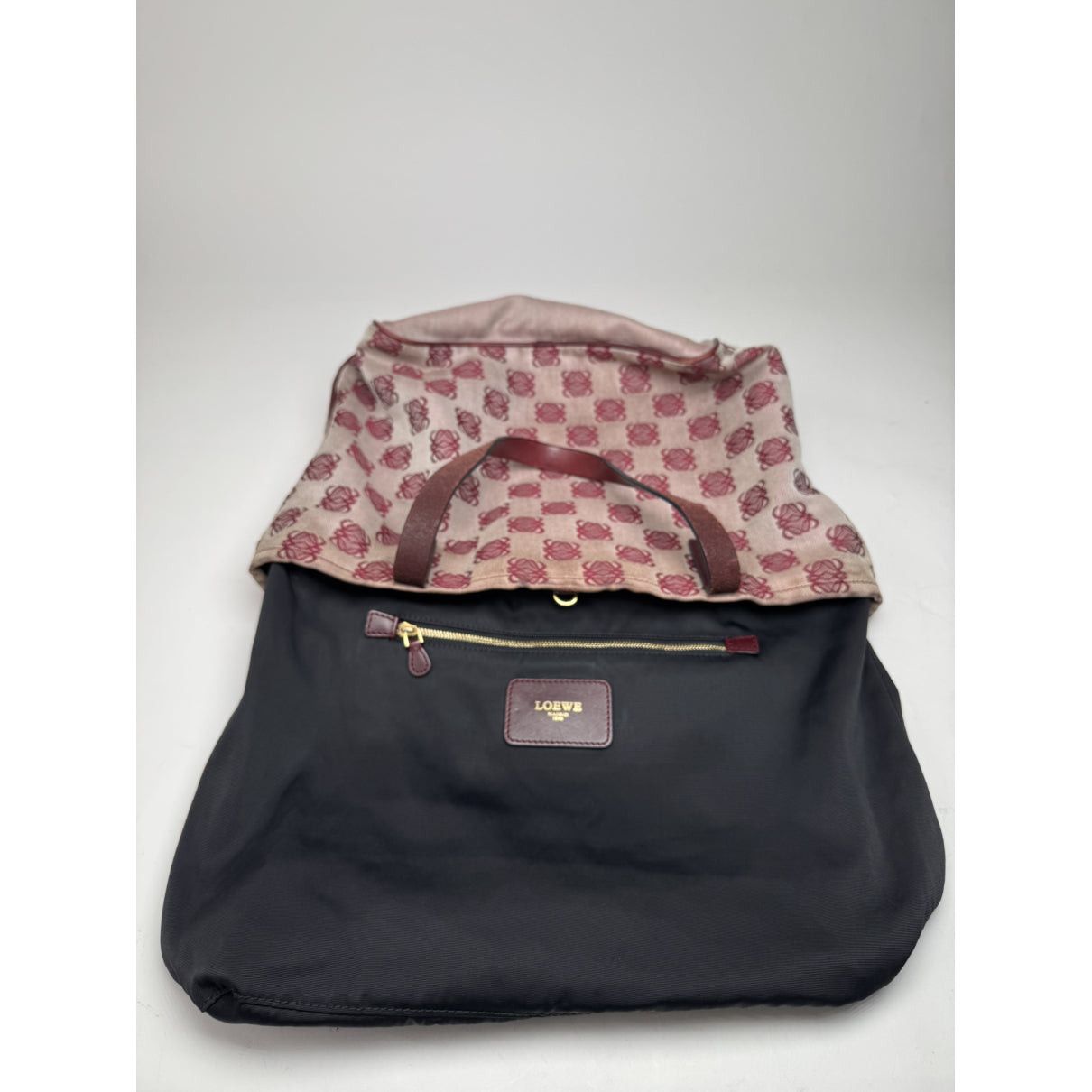 Loewe Paseo Purple Cotton Handbag Size ONE SIZE - 2 Thumbnail