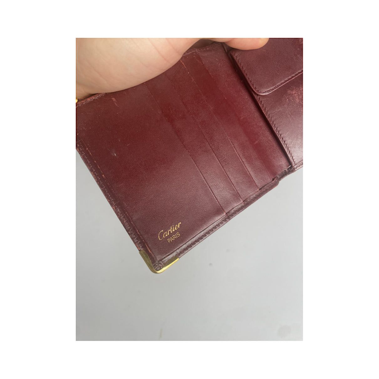 Cartier Burgundy Patent Leather Purse Size ONE SIZE - 5 Thumbnail