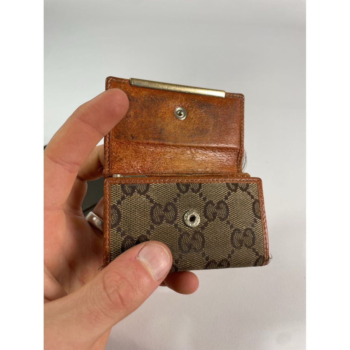 Gucci GG Blooms Brown Leather Purse Size ONE SIZE - 5 Thumbnail