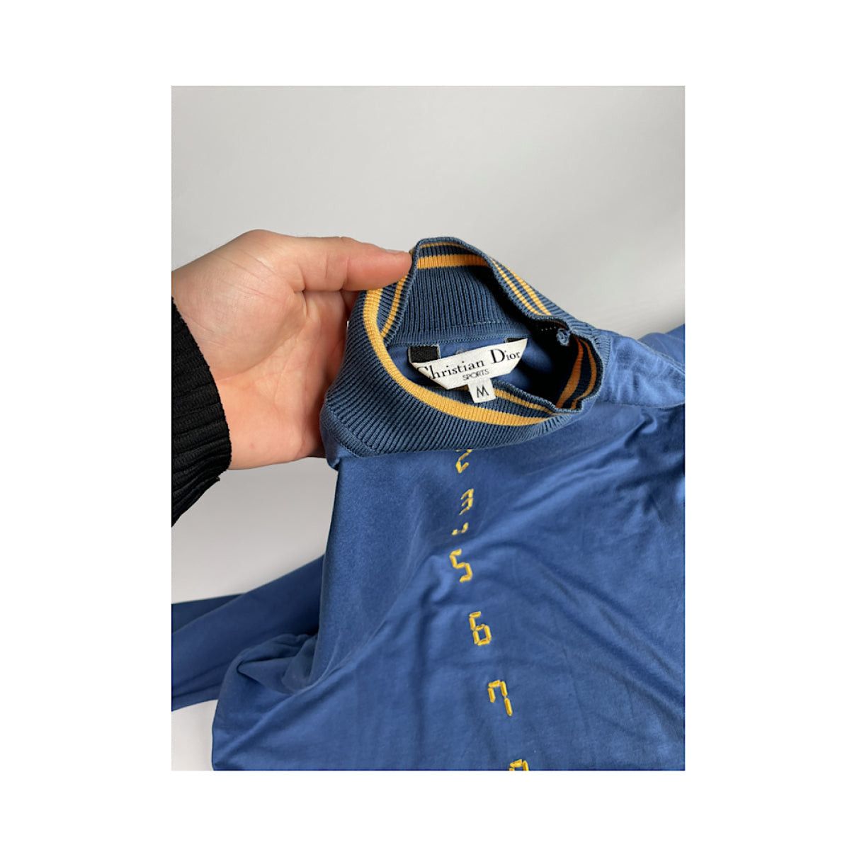 Dior J'A Blue Cotton Knitwear Size M / US 6-8 / IT 42-44 - 2 Thumbnail