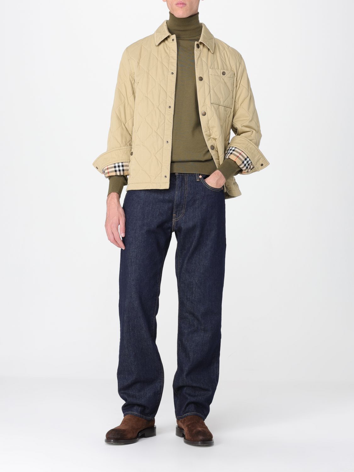 Burberry Burberry Jacket Men Beige Size US L / EU 52-54 / 3 - 2 Thumbnail