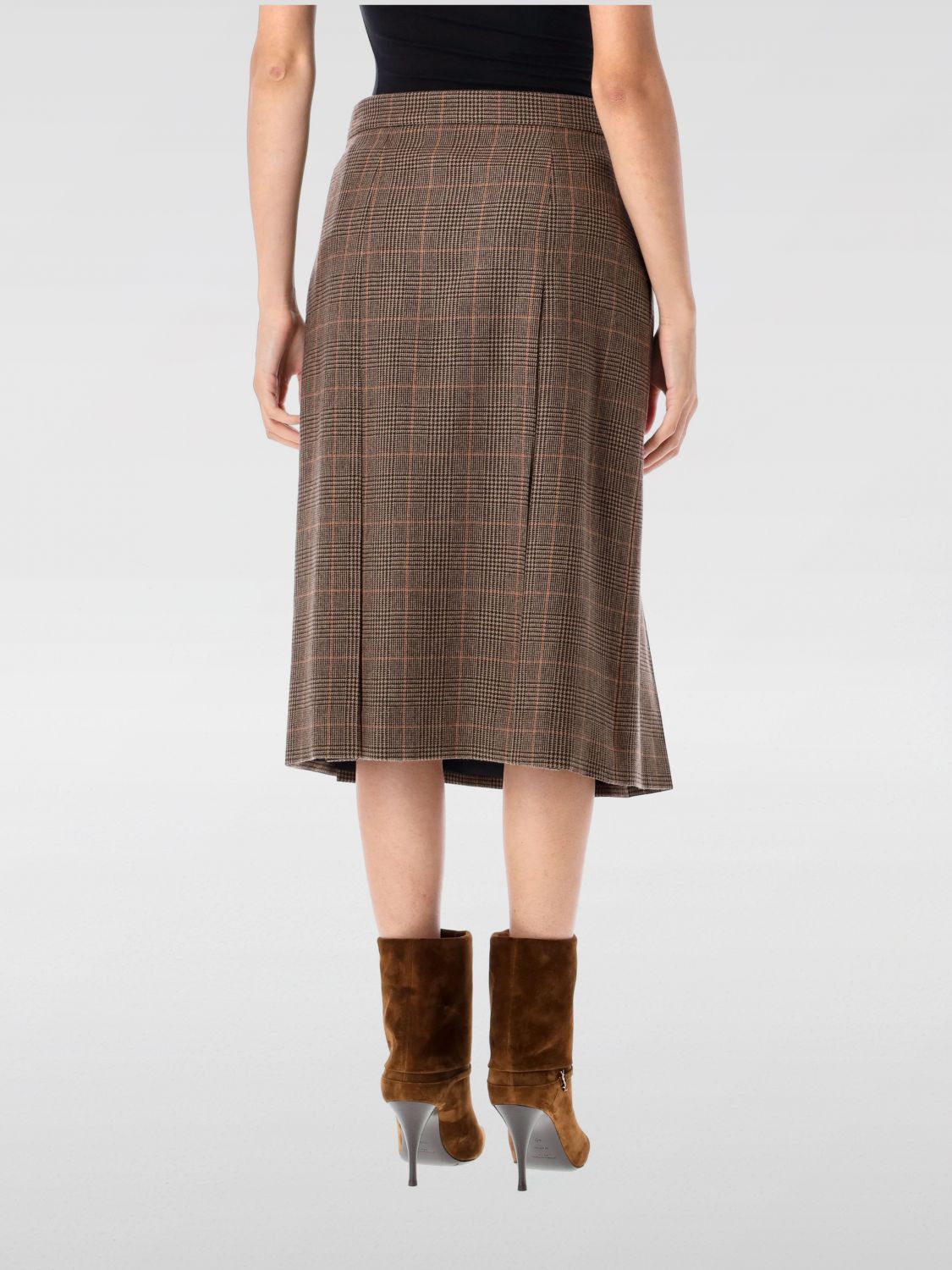 Saint Laurent Paris Saint Laurent Skirt Woman Beige Size 25" / US 0 / IT 36 - 2 Thumbnail