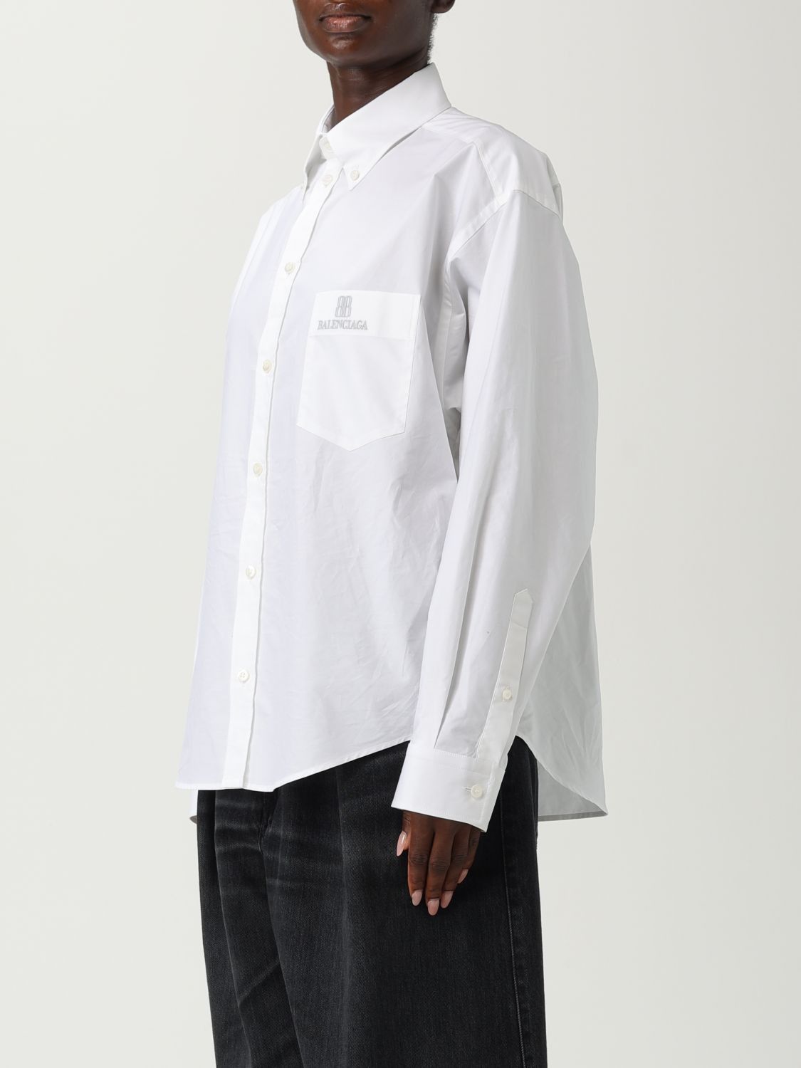 Balenciaga Balenciaga Shirt Woman White Size XS / US 0-2 / IT 36-38 - 4 Thumbnail