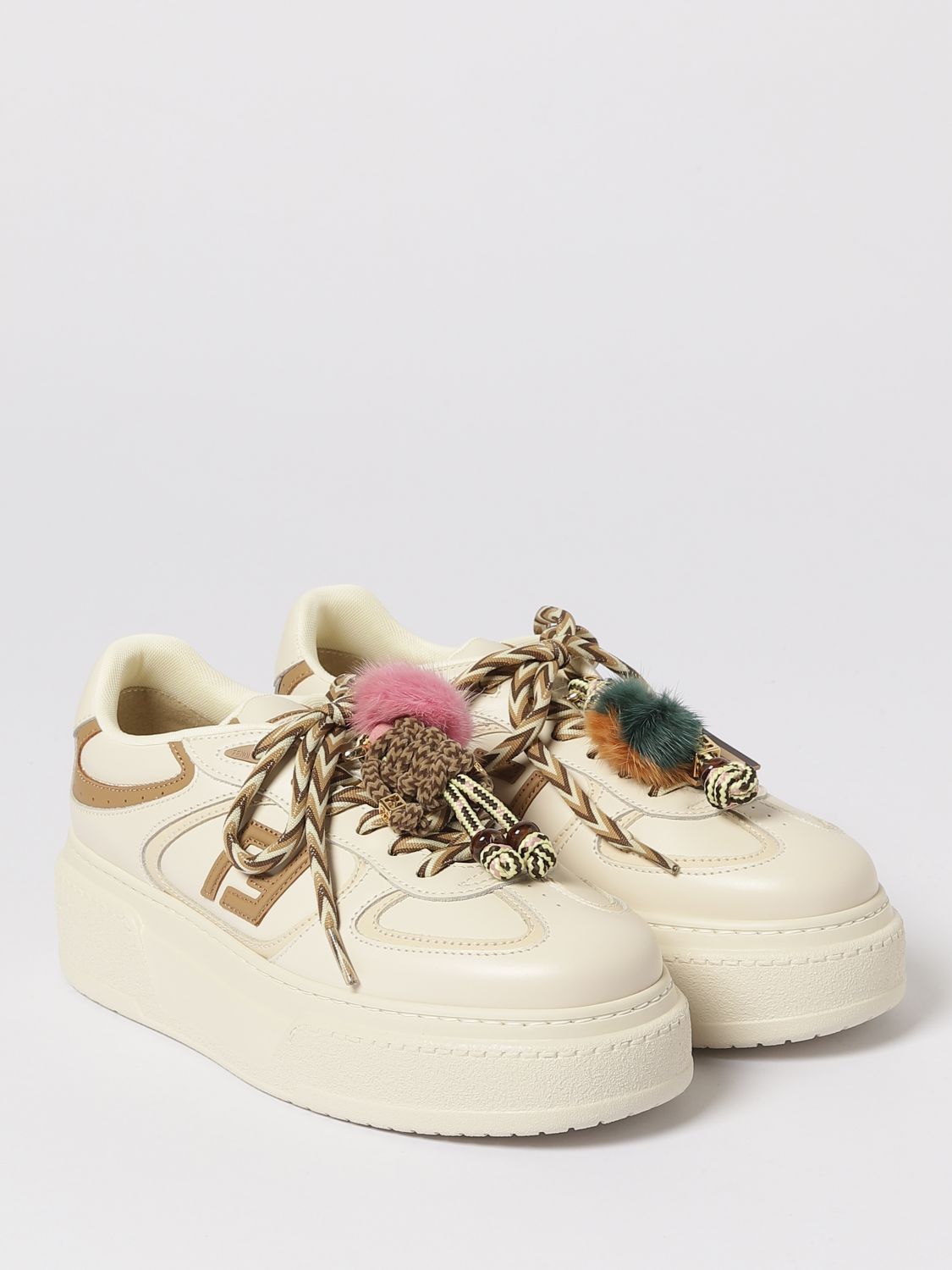 Fendi Fendi Sneakers Woman Multicolor Size US 10 / IT 40 - 2 Thumbnail