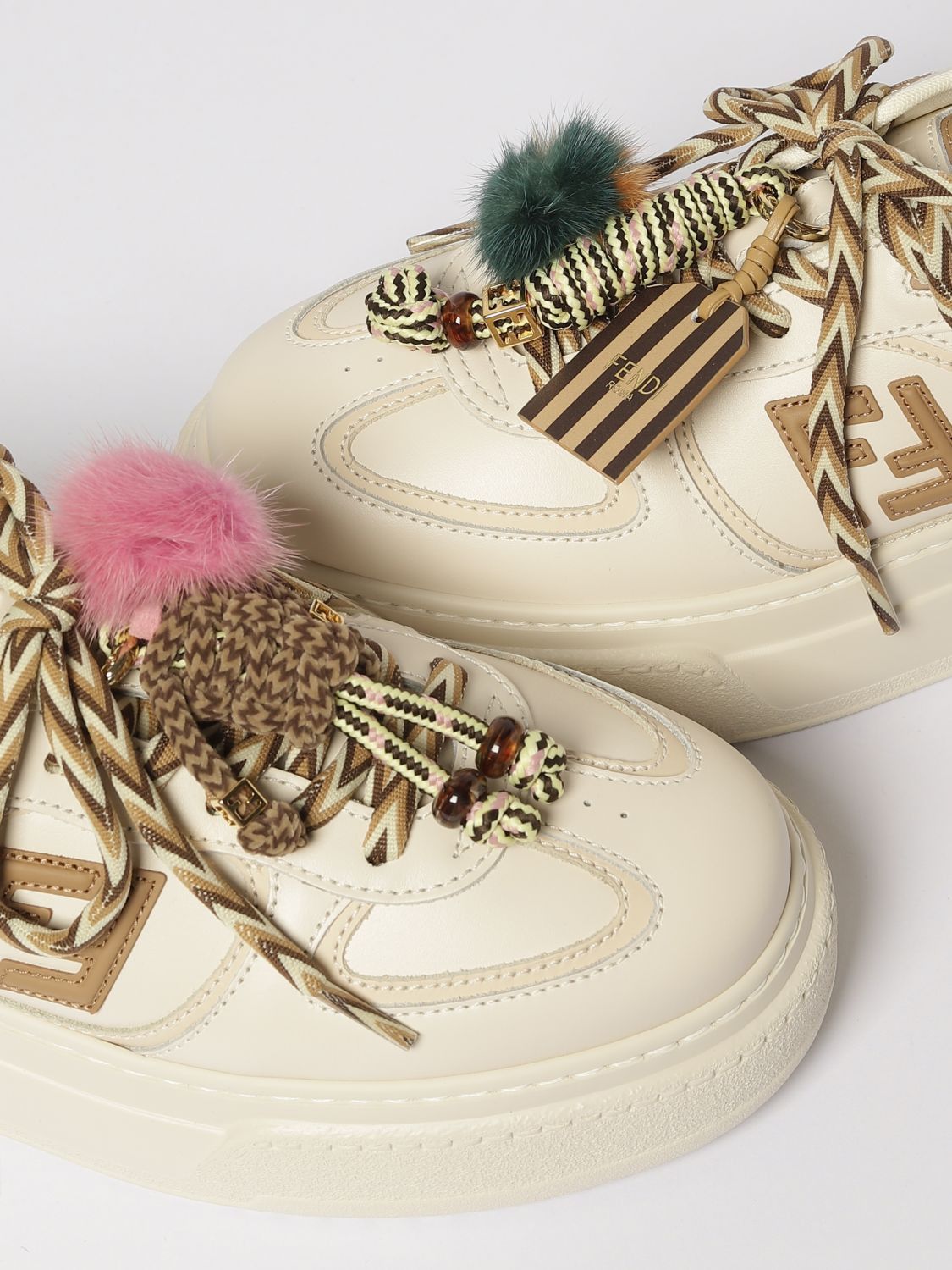 Fendi Fendi Sneakers Woman Multicolor Size US 10 / IT 40 - 4 Thumbnail