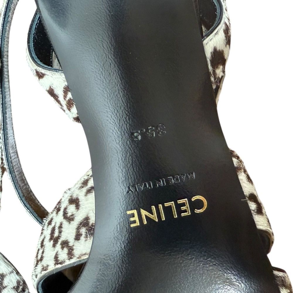 Celine Celine Celine Animal Print Haircalf Sandals Natural Material Shoes DUTY FREE for USA Size ONE SIZE - 10 Thumbnail