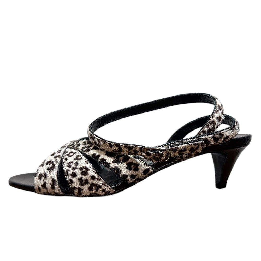 Celine Celine Celine Animal Print Haircalf Sandals Natural Material Shoes DUTY FREE for USA Size ONE SIZE - 5 Thumbnail