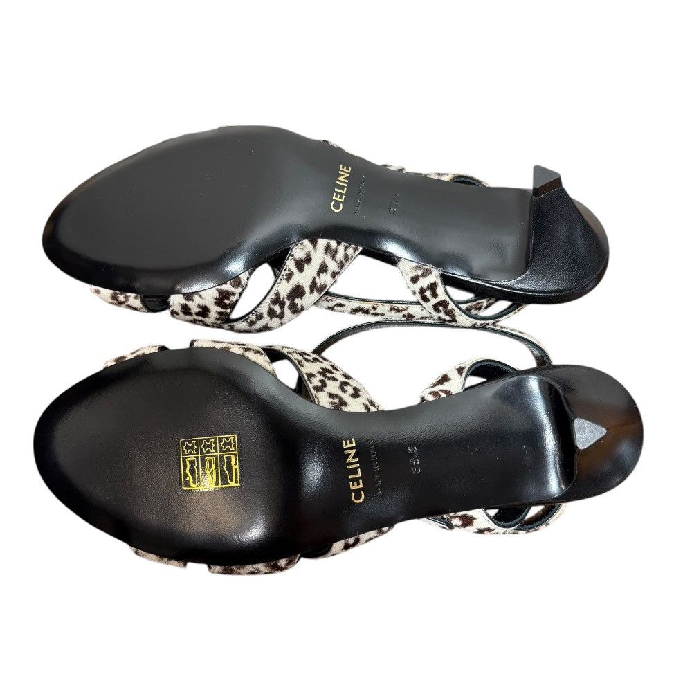 Celine Celine Celine Animal Print Haircalf Sandals Natural Material Shoes DUTY FREE for USA Size ONE SIZE - 7 Thumbnail