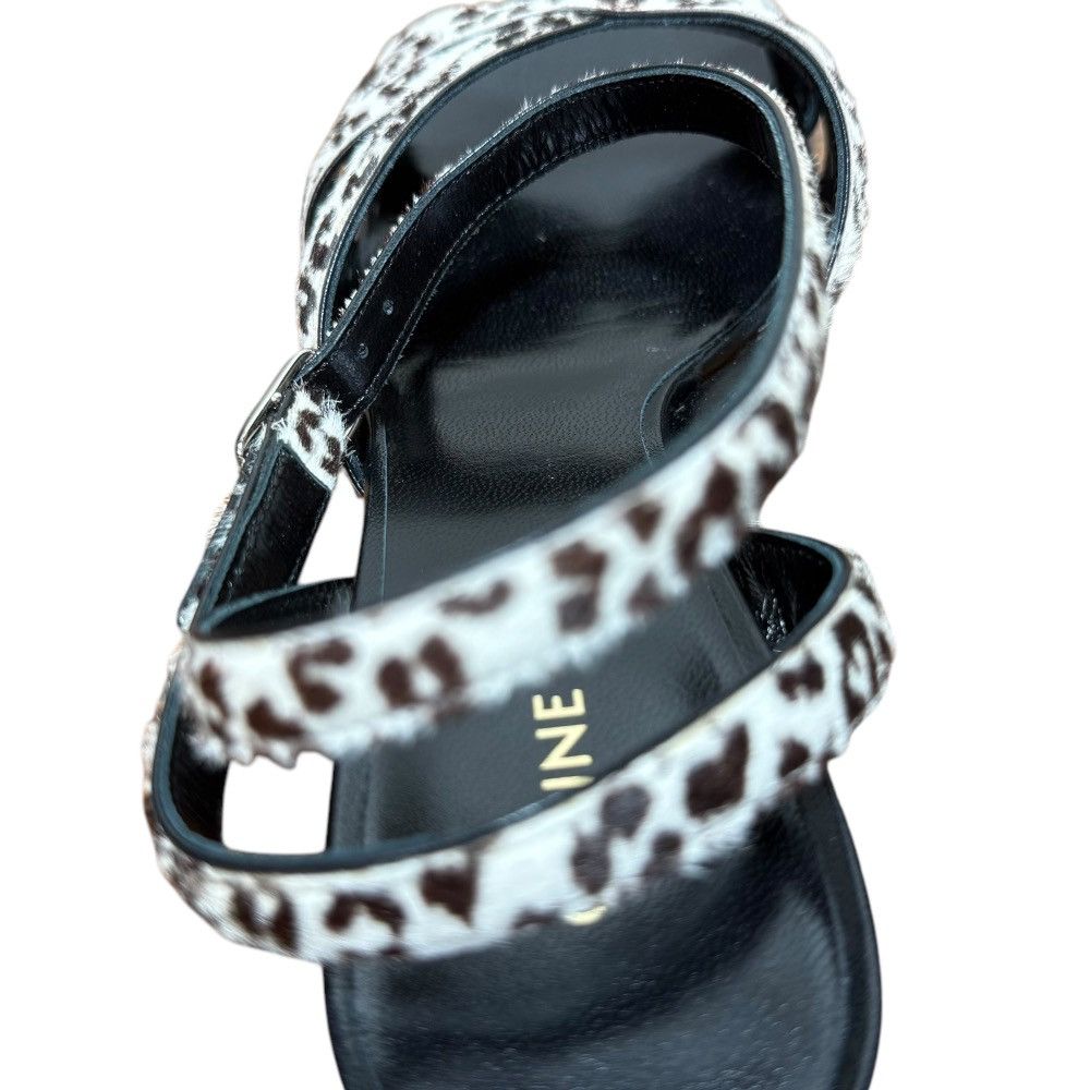 Celine Celine Celine Animal Print Haircalf Sandals Natural Material Shoes DUTY FREE for USA Size ONE SIZE - 9 Thumbnail