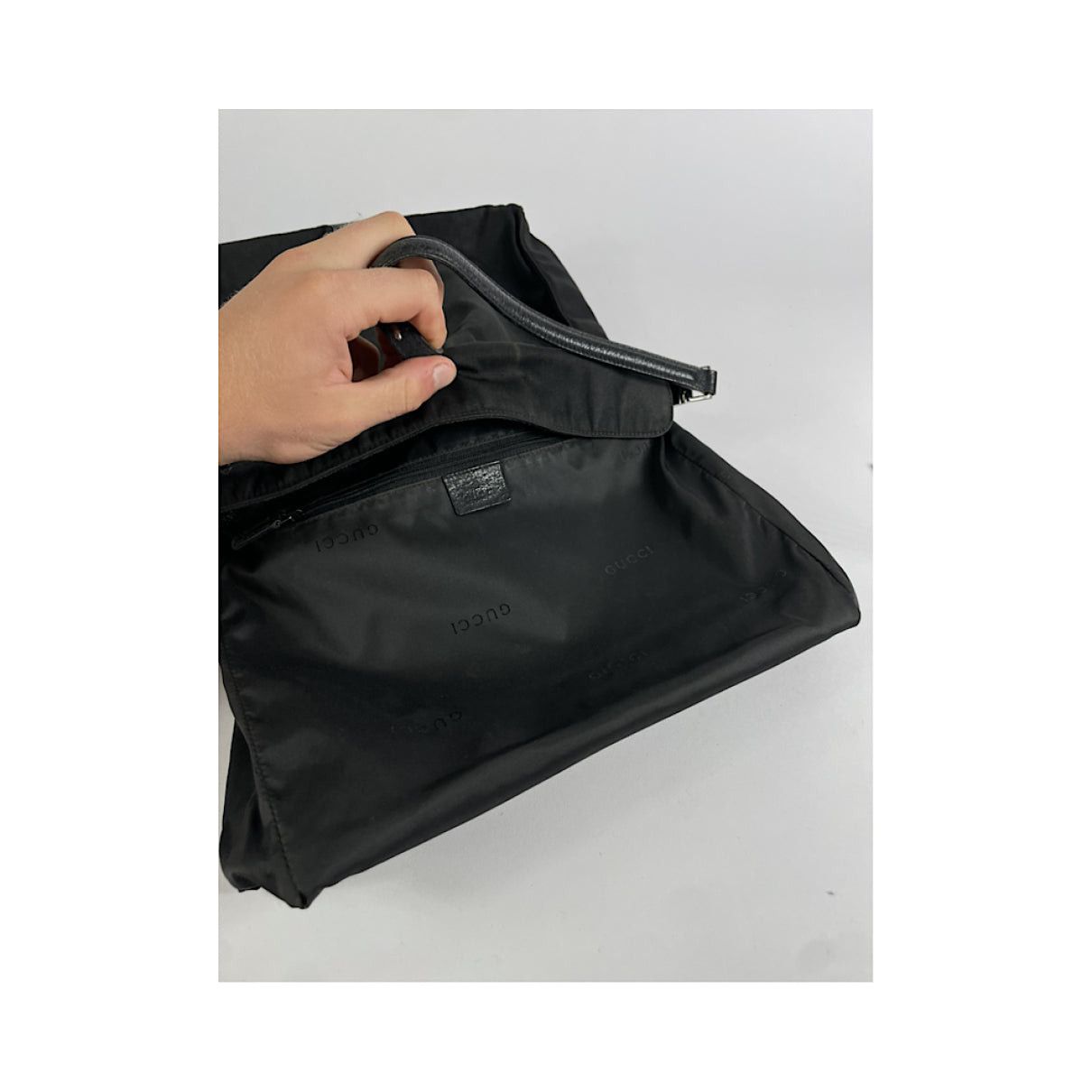 Gucci Jackie Vintage Black Polyester Handbag Size ONE SIZE - 2 Thumbnail