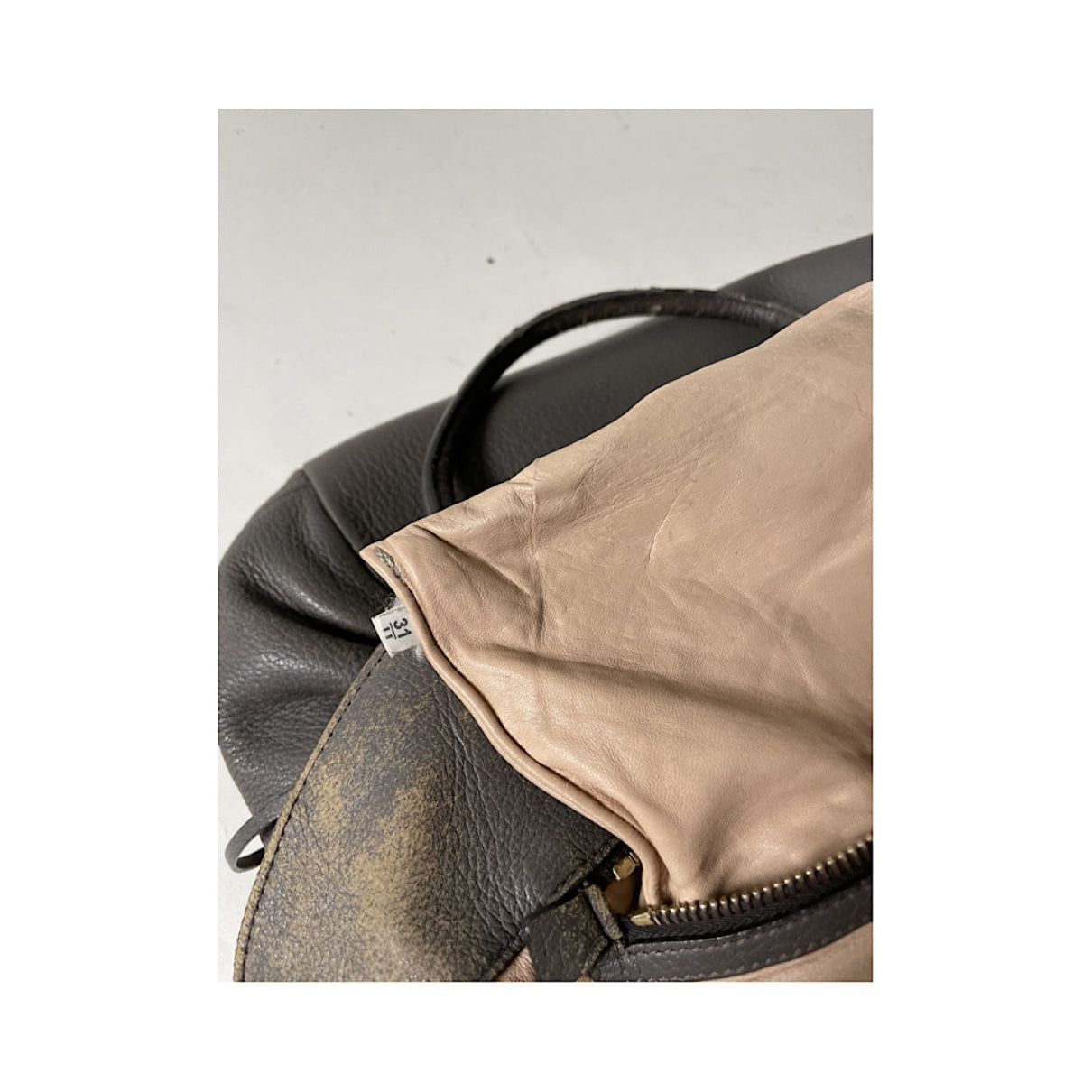 Prada Double Brown Leather Handbag Size ONE SIZE - 5 Thumbnail