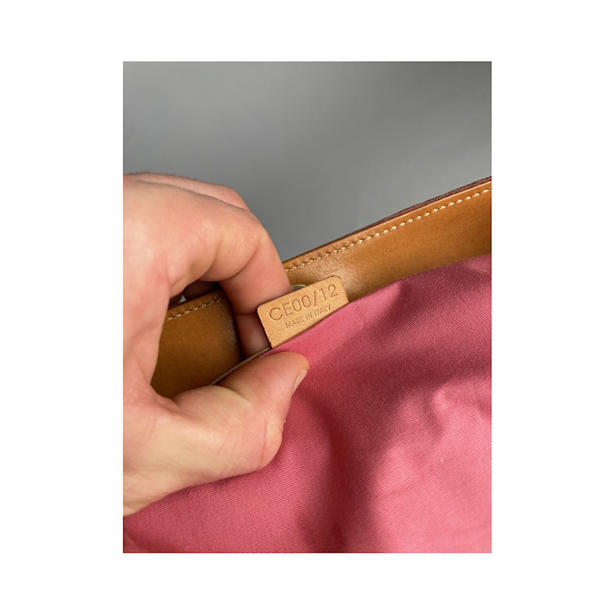 Celine Triomphe Pink Suede Handbag Size ONE SIZE - 4 Thumbnail