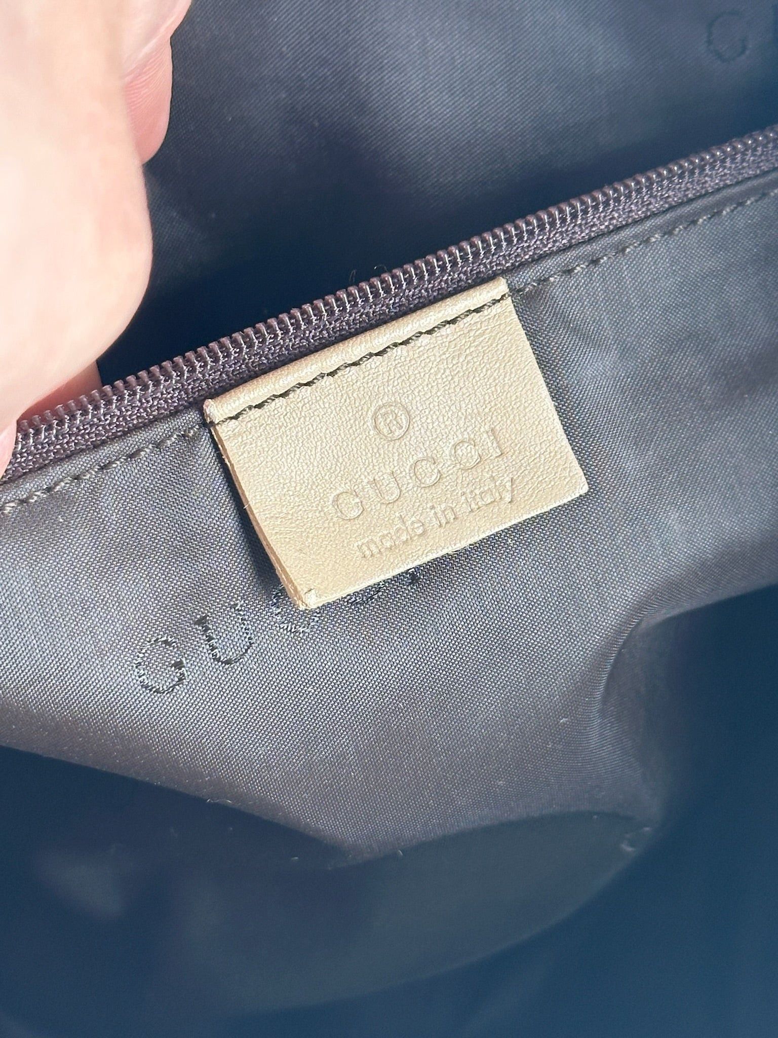 Gucci Vintage Canvas Bag Khaki Size ONE SIZE - 6 Thumbnail