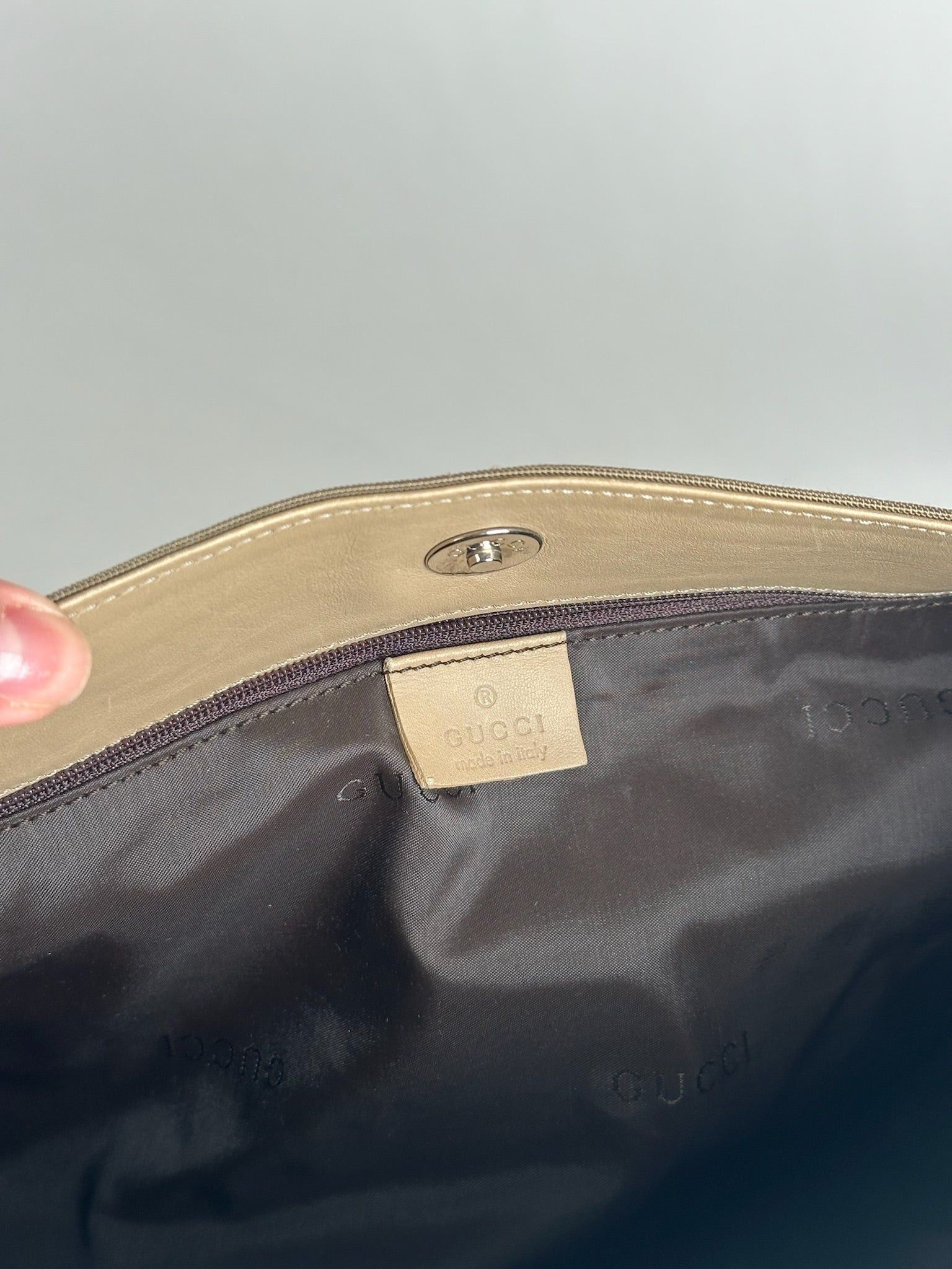 Gucci Vintage Canvas Bag Khaki Size ONE SIZE - 2 Thumbnail