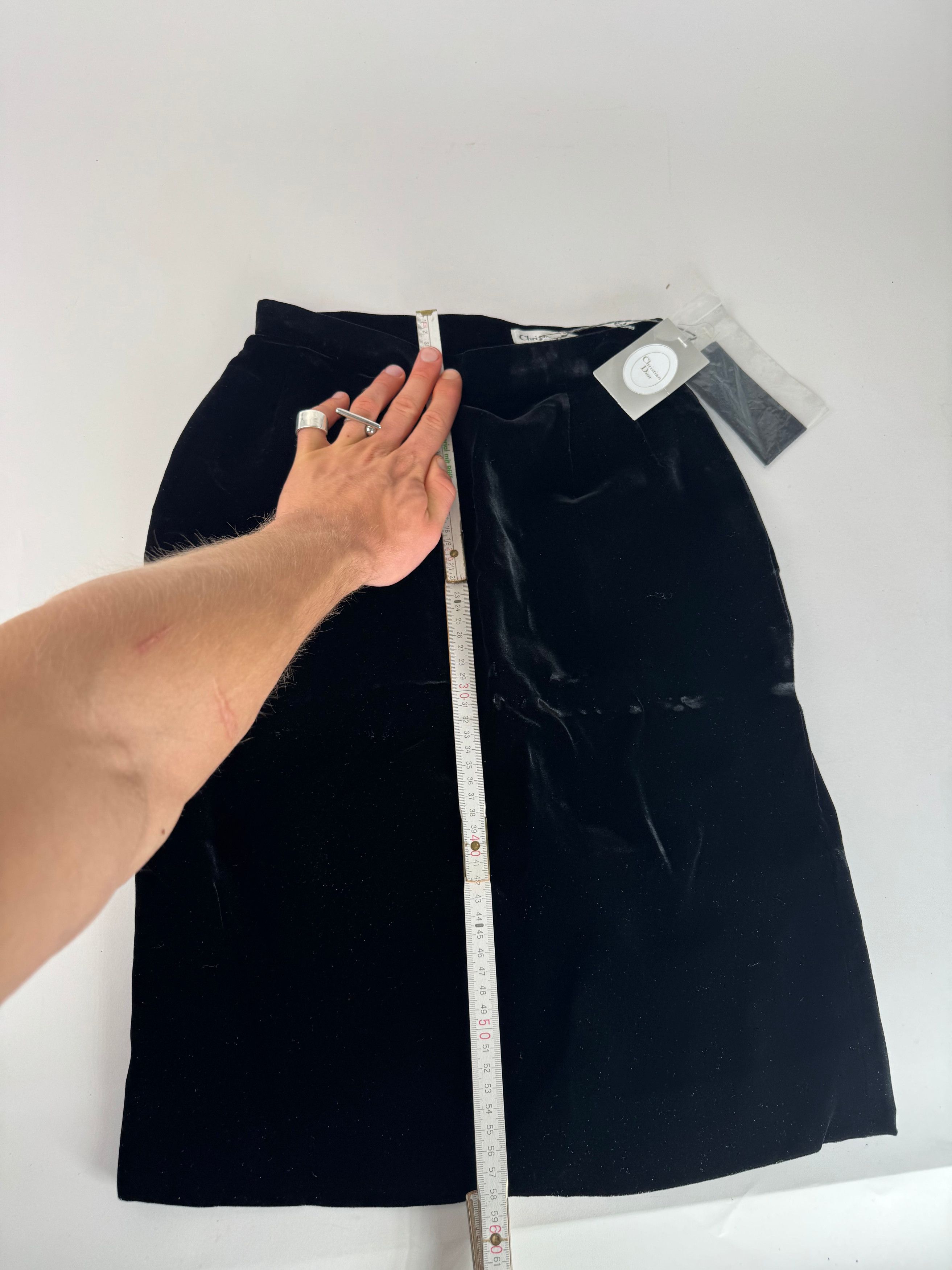 Dior Vintage velour Skirt black M Size 30" / US 8 / IT 44 - 11 Thumbnail