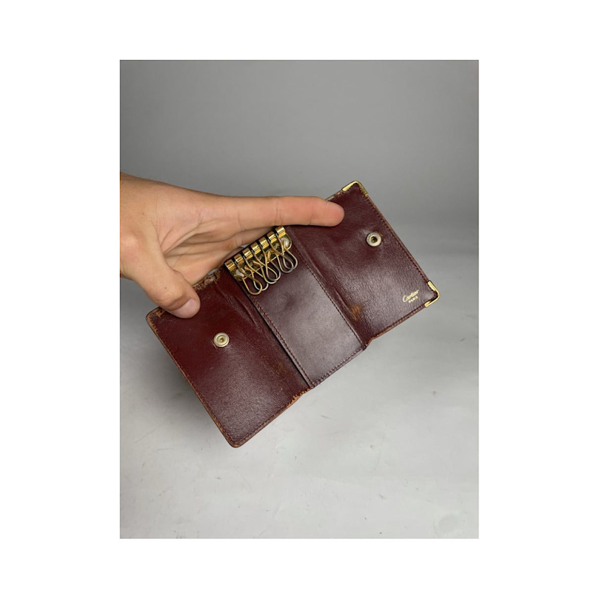 Cartier Burgundy Patent Leather Purse Size ONE SIZE - 3 Thumbnail
