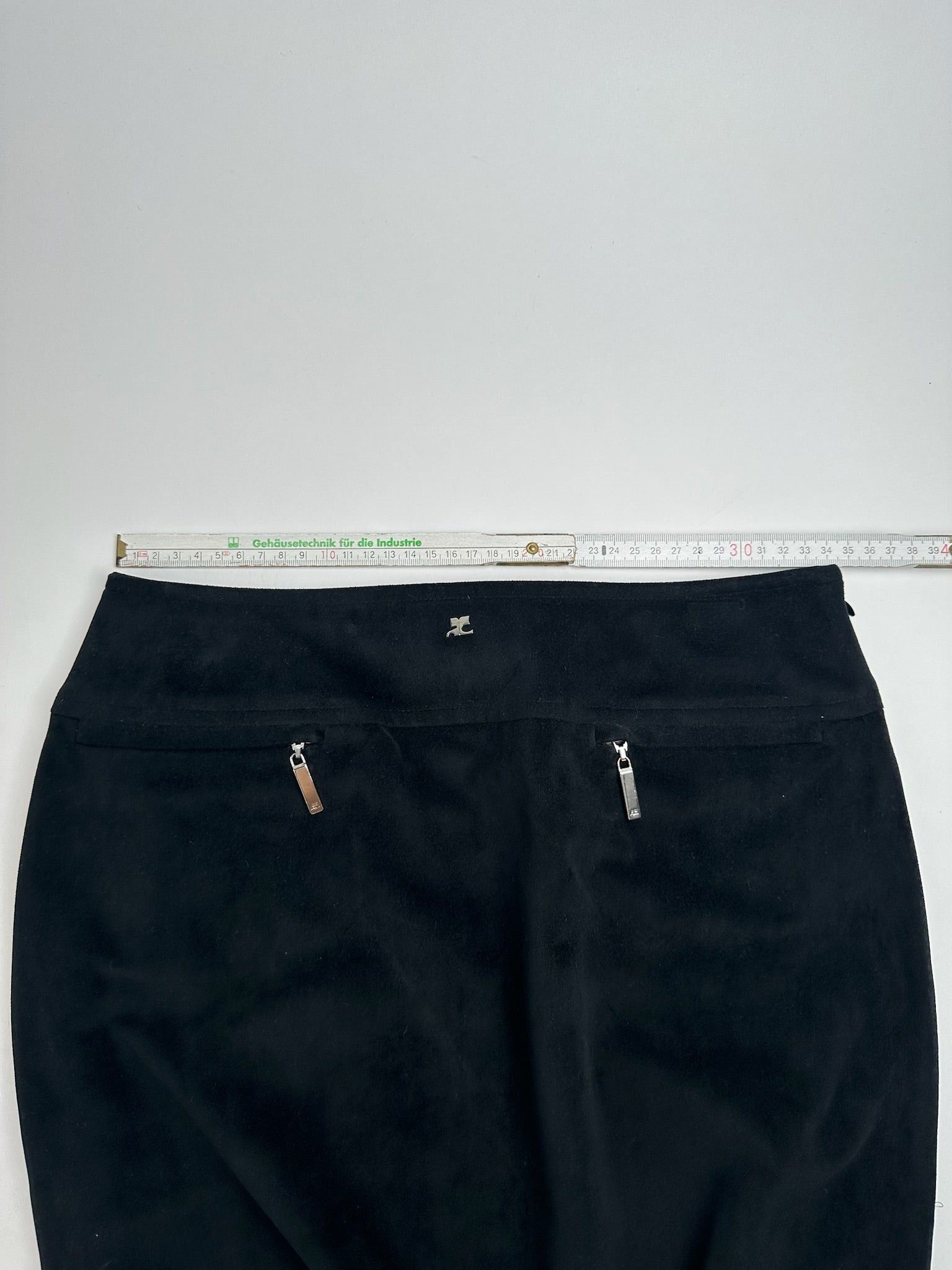 Courreges Vintage Skirt Black Size 30" / US 8 / IT 44 - 8 Thumbnail