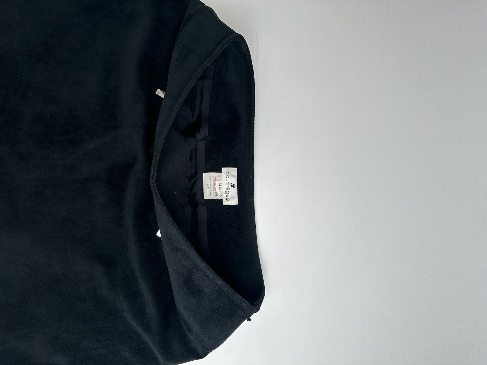 Courreges Vintage Skirt Black Size 30" / US 8 / IT 44 - 5 Thumbnail