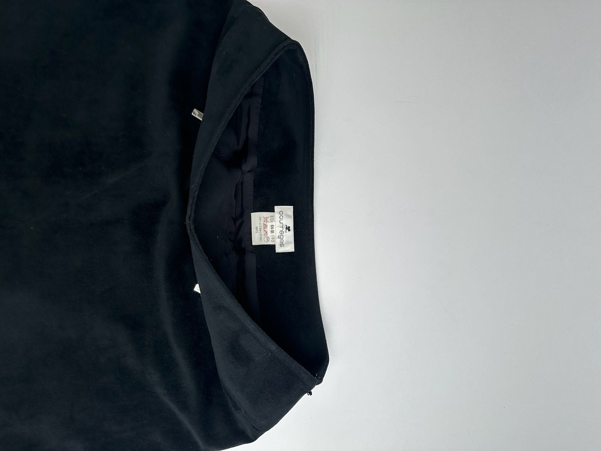Courreges Vintage Skirt Black Size 30" / US 8 / IT 44 - 10 Thumbnail