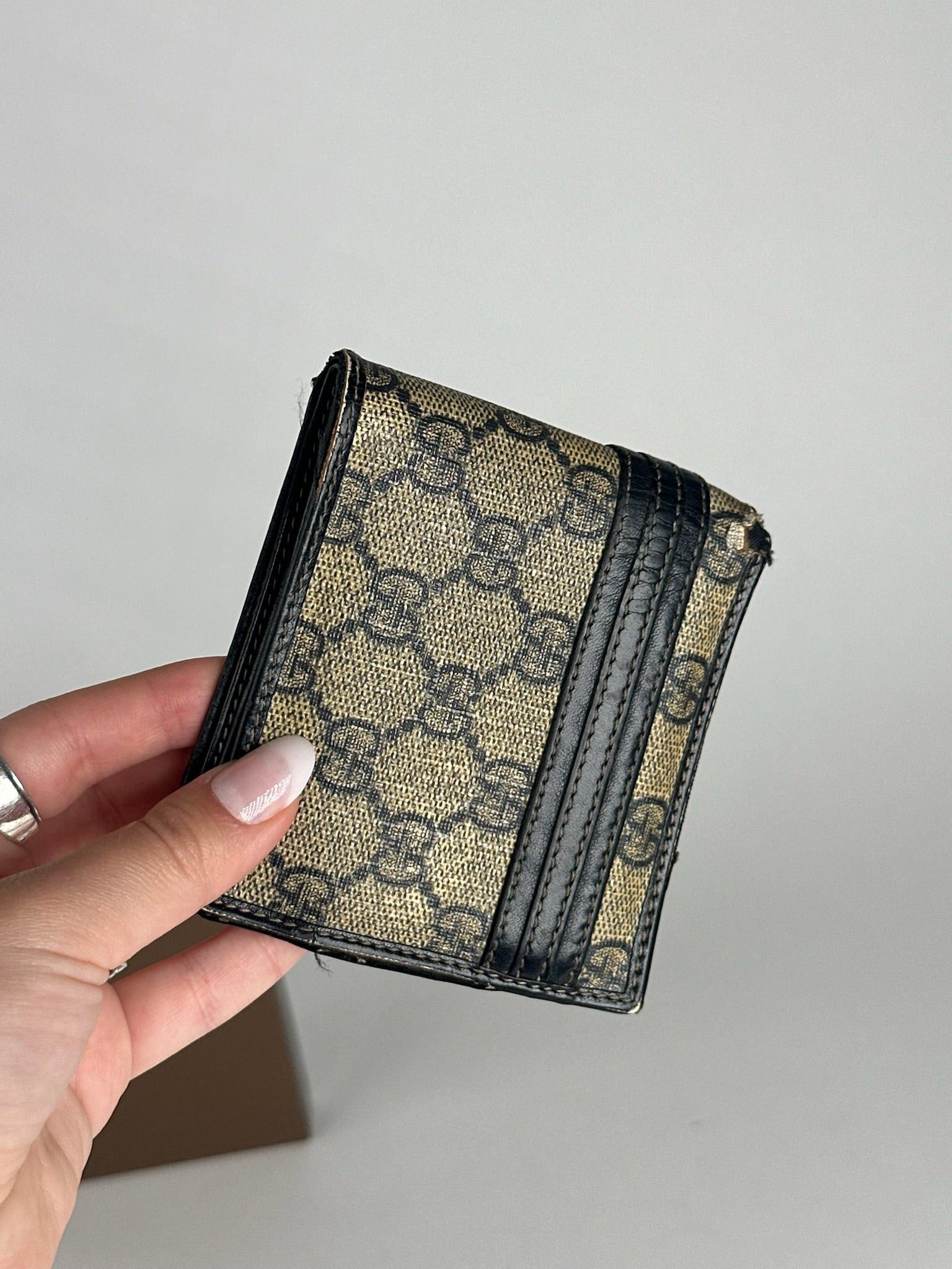 Gucci Vintage Ophidia Monogram Leather Wallet Size ONE SIZE - 4 Thumbnail