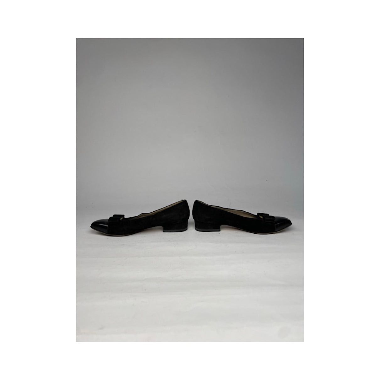 Salvatore Ferragamo Black Patent Leather Flat Size US 4.5 / IT 34.5 - 4 Thumbnail