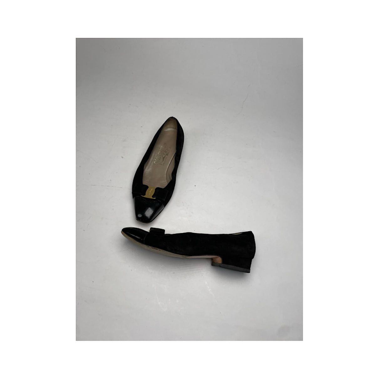 Salvatore Ferragamo Black Patent Leather Flat Size US 4.5 / IT 34.5 - 5 Thumbnail
