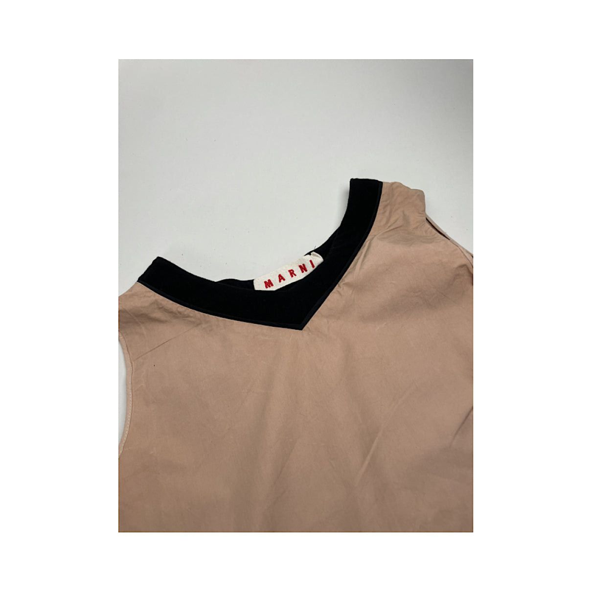 Marni Brown Cotton Top Size L / US 10 / IT 46 - 5 Thumbnail