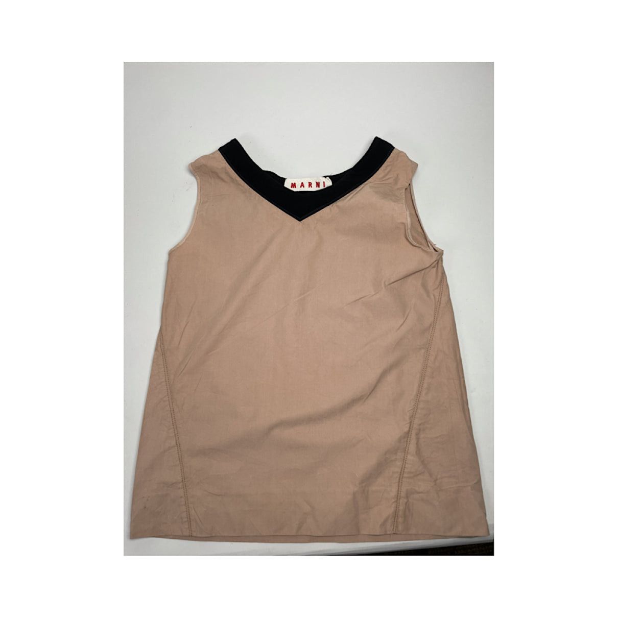 Marni Brown Cotton Top Size L / US 10 / IT 46 - 4 Thumbnail