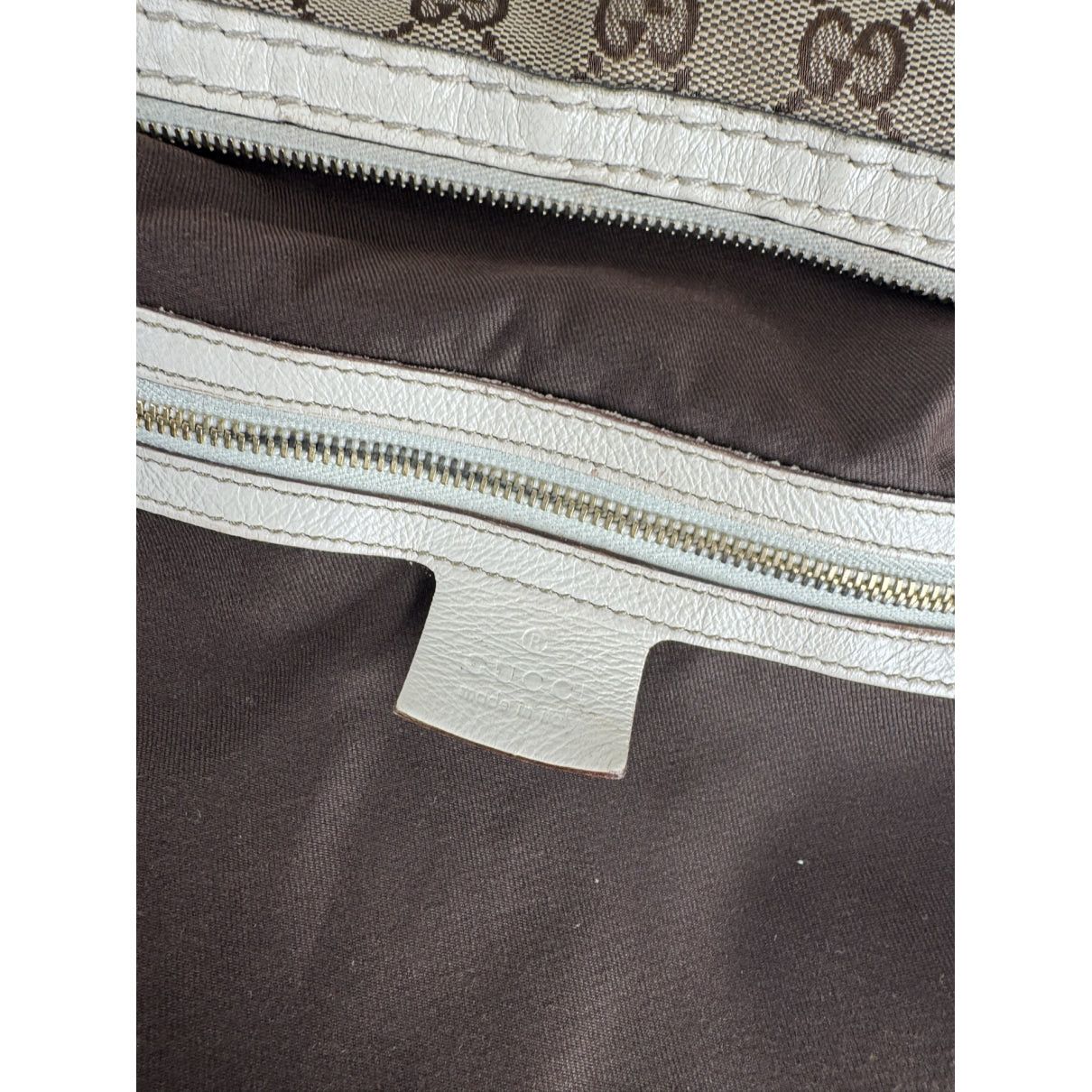 Gucci Jackie Vintage Beige Cloth Handbag Size ONE SIZE - 2 Thumbnail