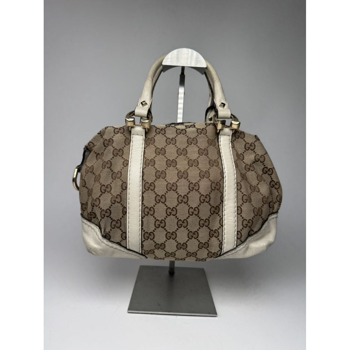Gucci Jackie Vintage Beige Cloth Handbag Size ONE SIZE - 3 Thumbnail