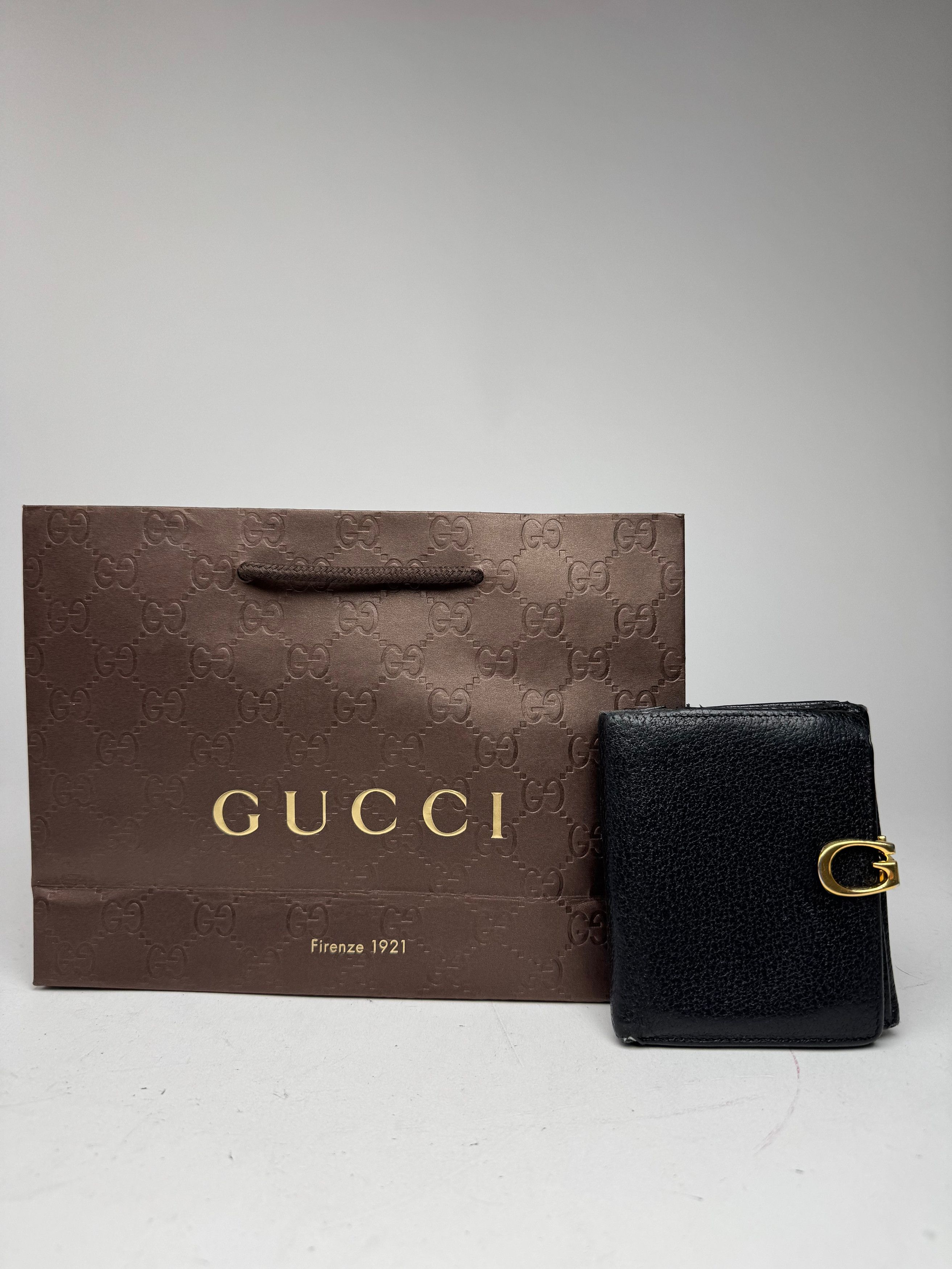 Gucci Vintage Leather Wallet Black Size ONE SIZE - 10 Thumbnail