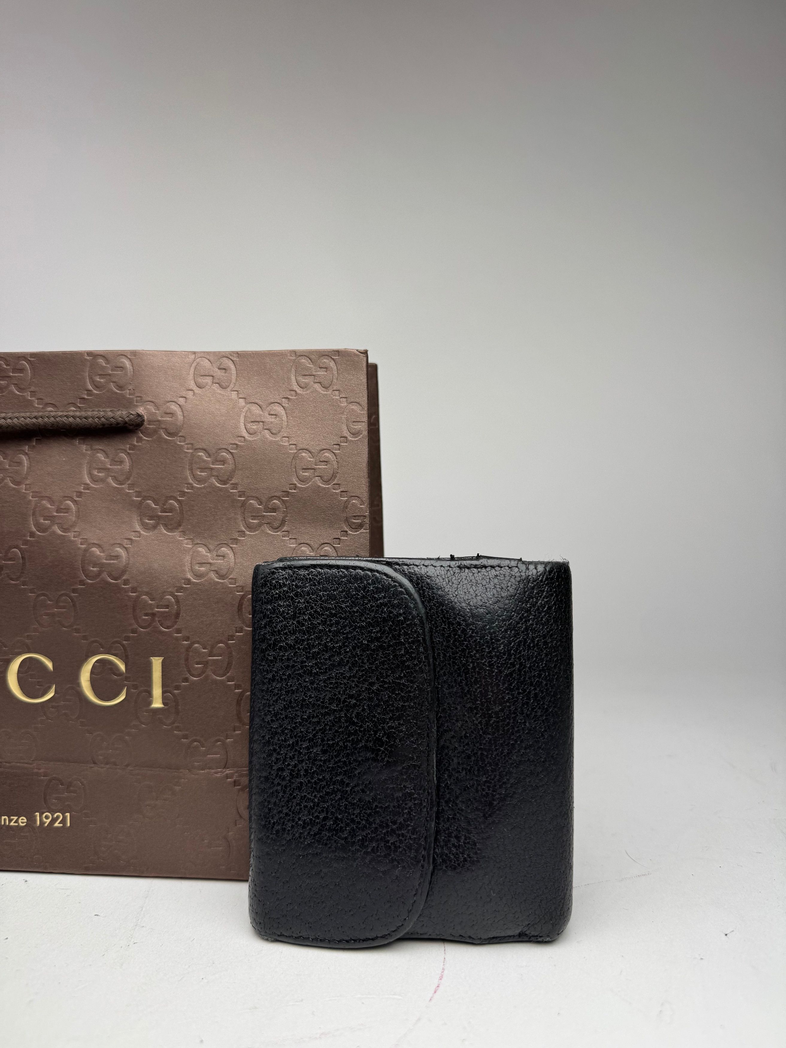 Gucci Vintage Leather Wallet Black Size ONE SIZE - 6 Thumbnail