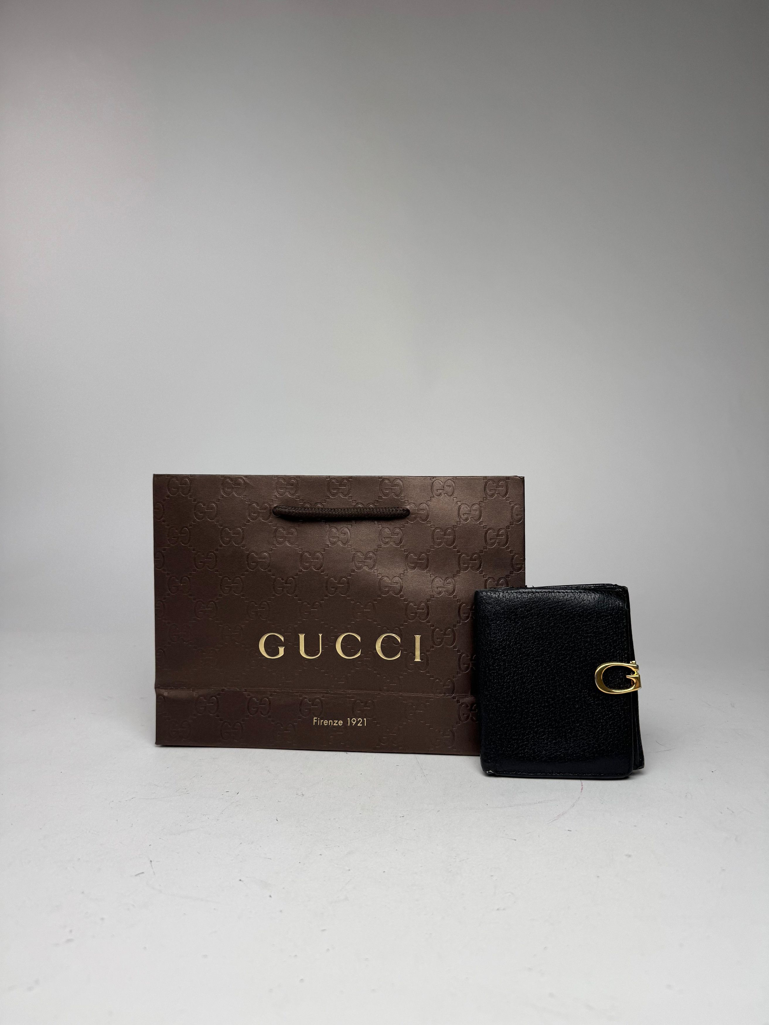 Gucci Vintage Leather Wallet Black Size ONE SIZE - 5 Thumbnail